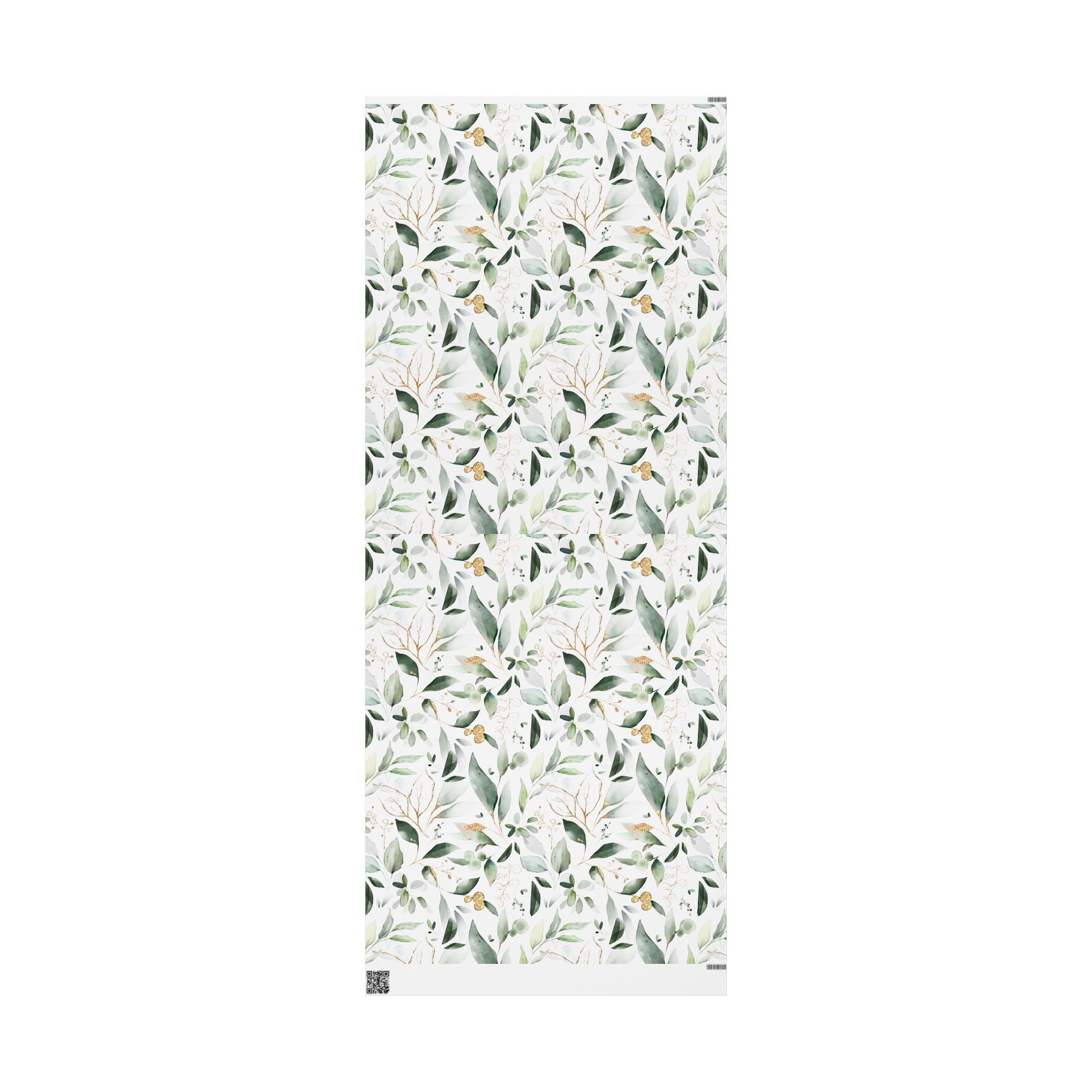 Floral Wrapping Paper | Sage Green Leaves