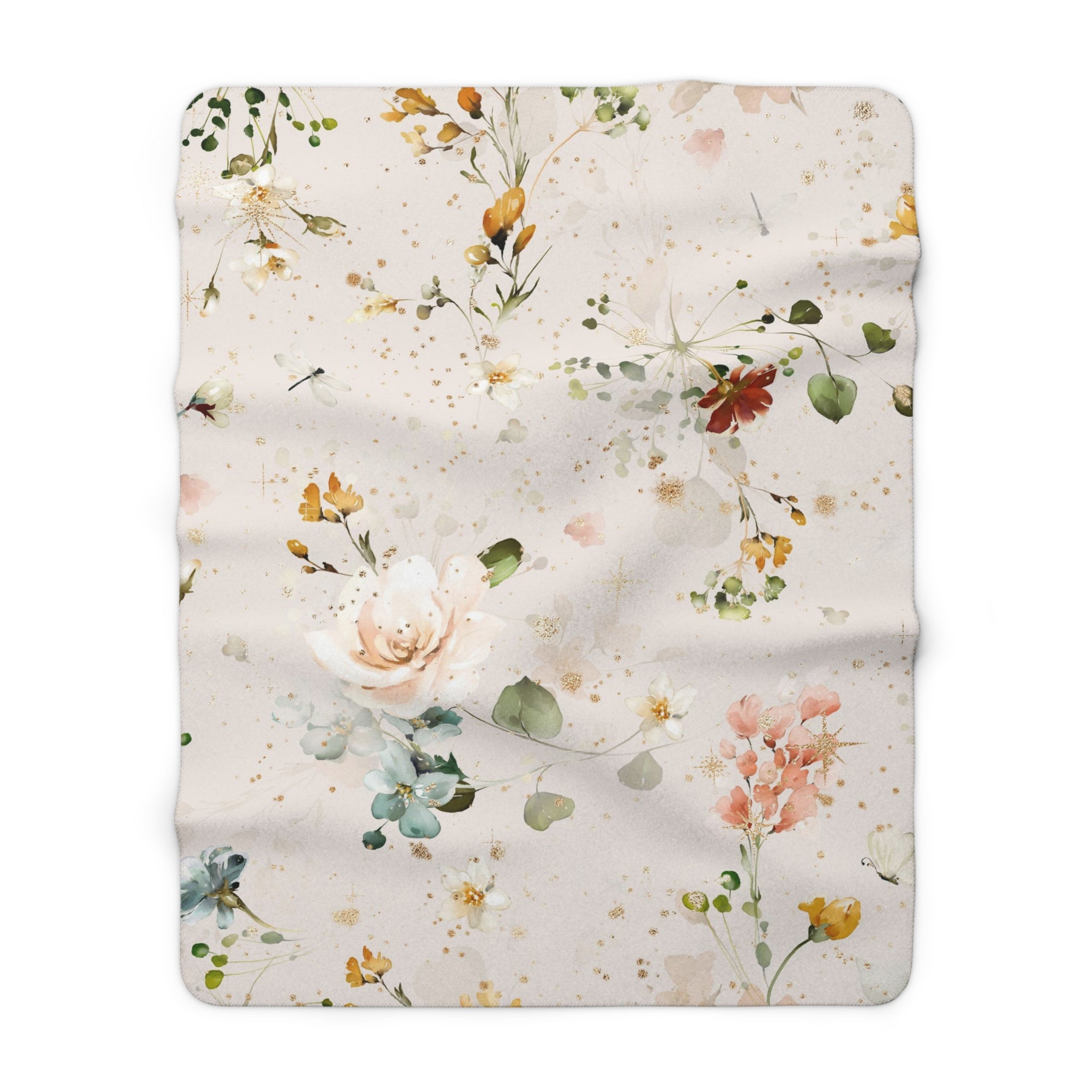 Cozy Comfy Blanket | Beige Green Yellow