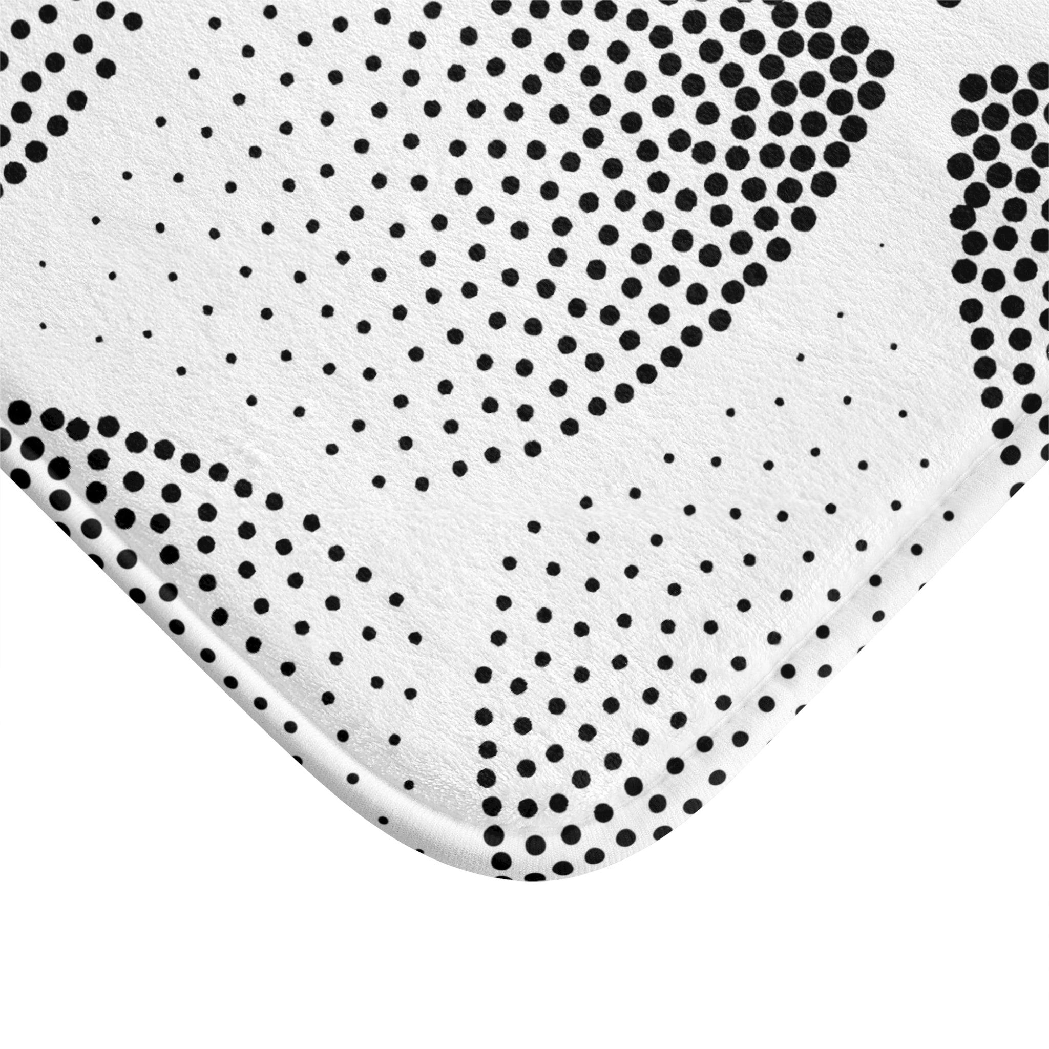 Art Deco Bath, Kitchen Mat, Rug | Black White Minimalist Geometric