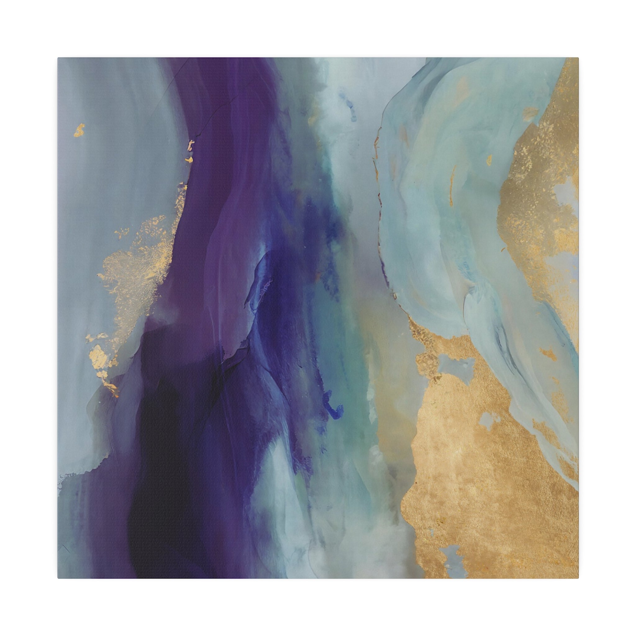 Abstract Canvas Wall Art | Purple Blue Green Ombre Wall Artwork