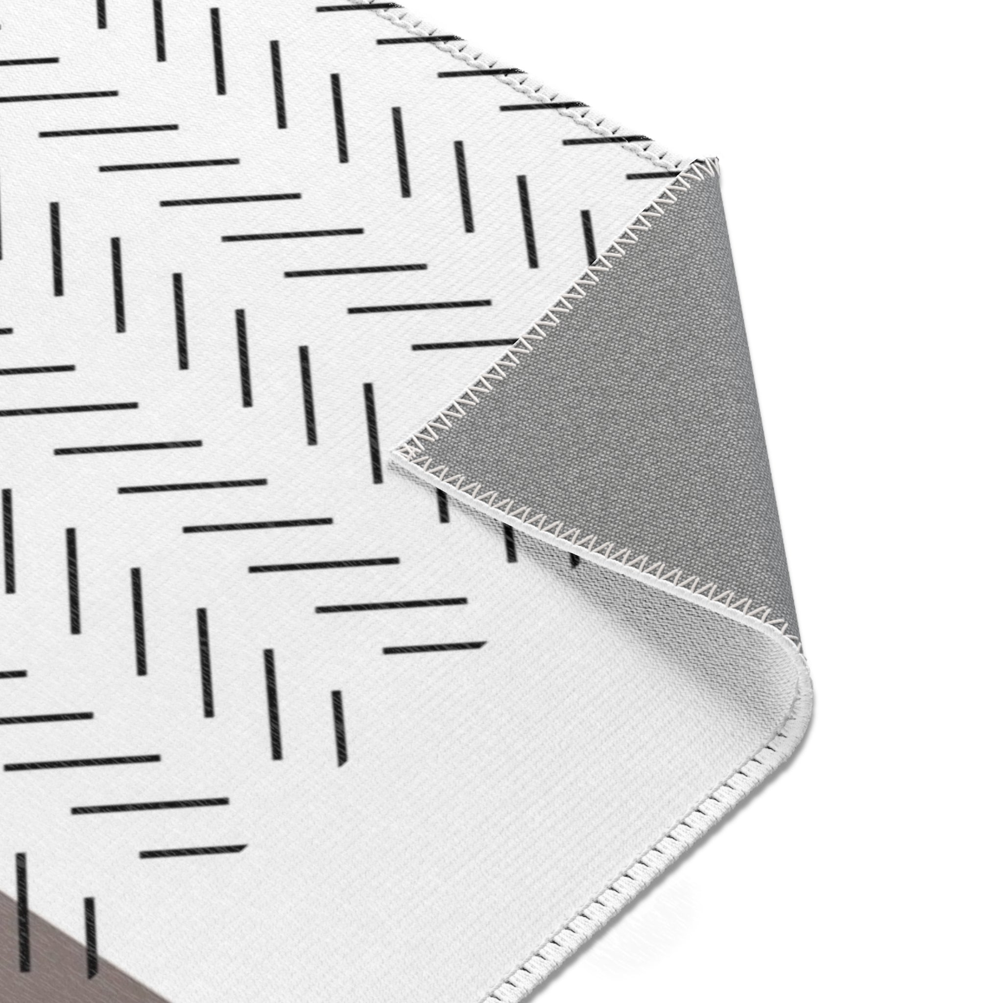 Art Deco Area Rug | Modern Rug, Geometric White Beige Black
