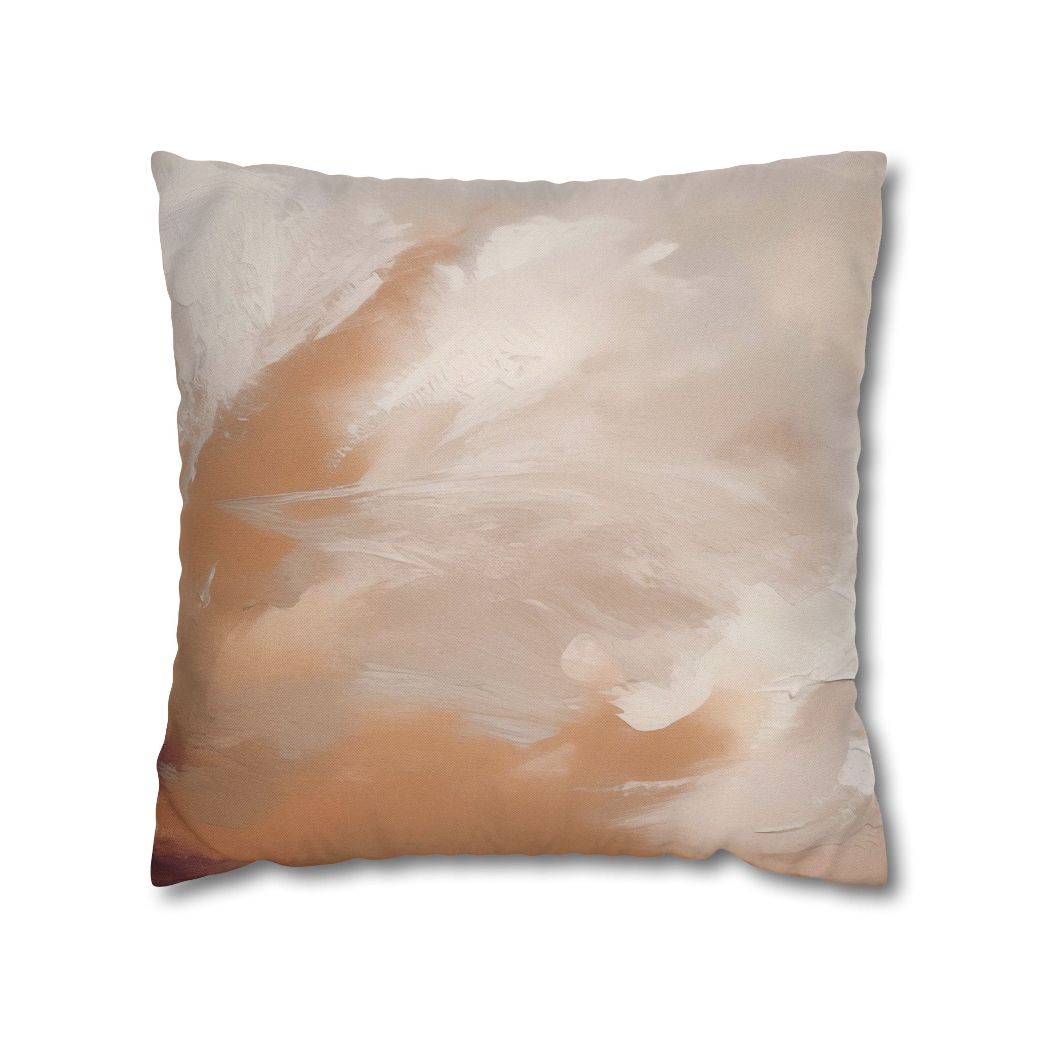 Abstract Pillow Cover | Terracotta Beige Cream