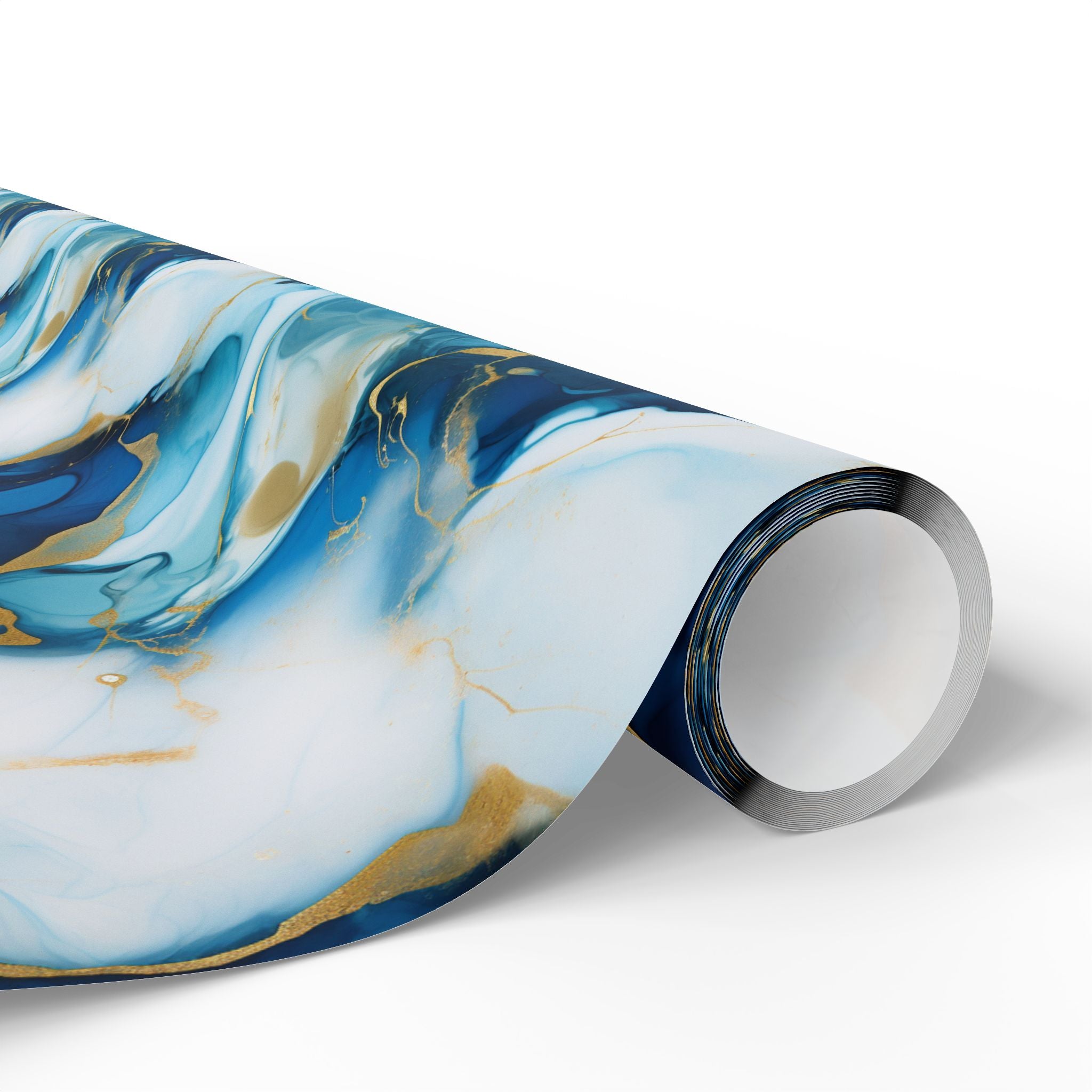 Blue Wrapping Paper | Abstract Marble