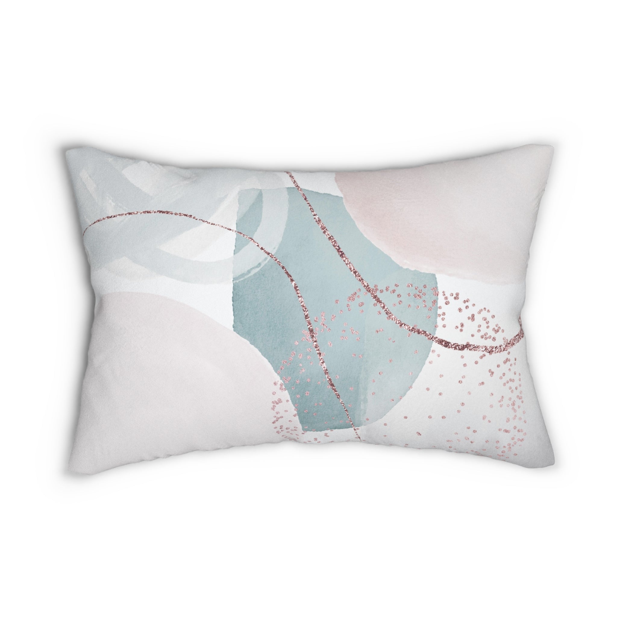 Lumbar Pillow | Pastel Blush Pink Blue White
