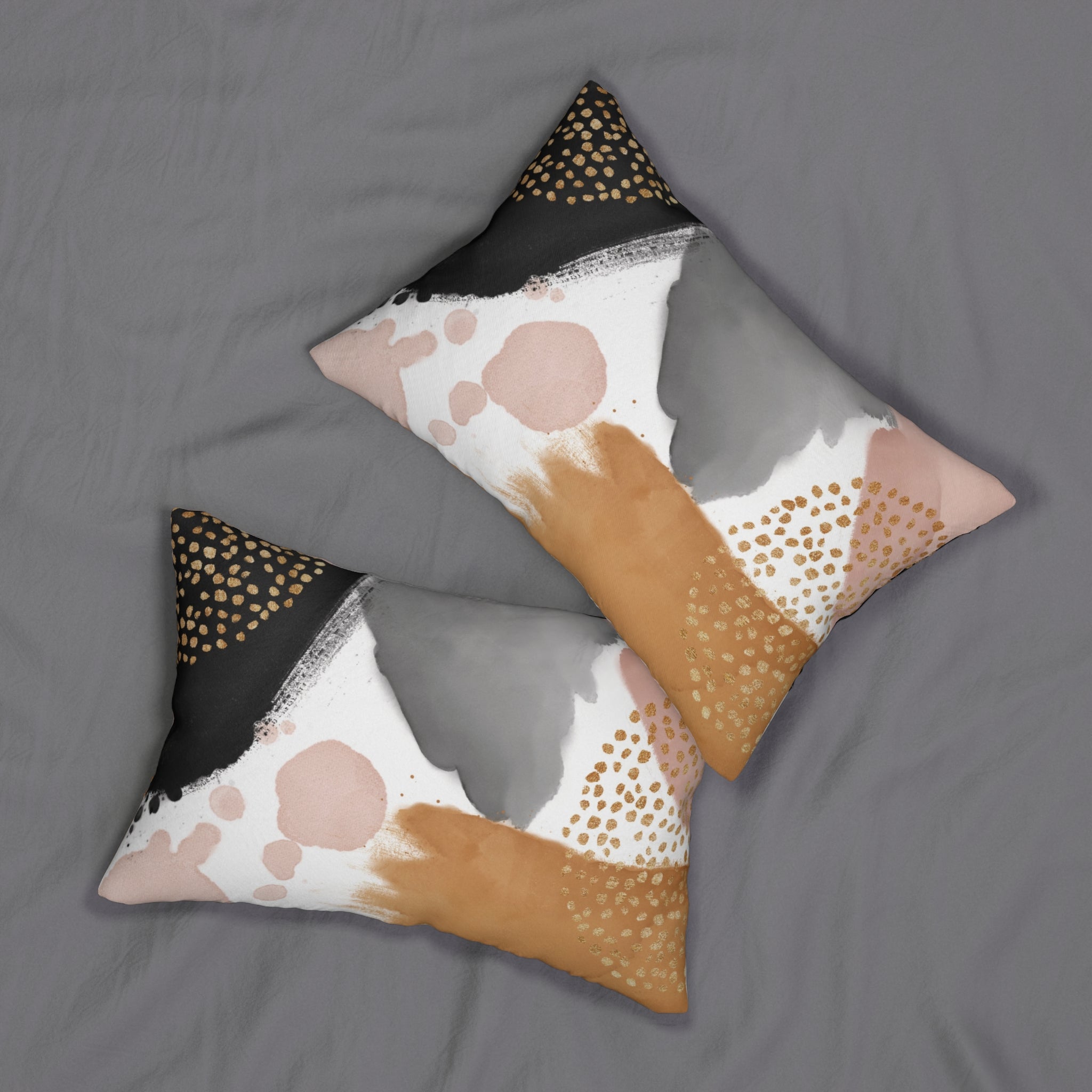 Abstract Blue Ombre Lumbar Pillow