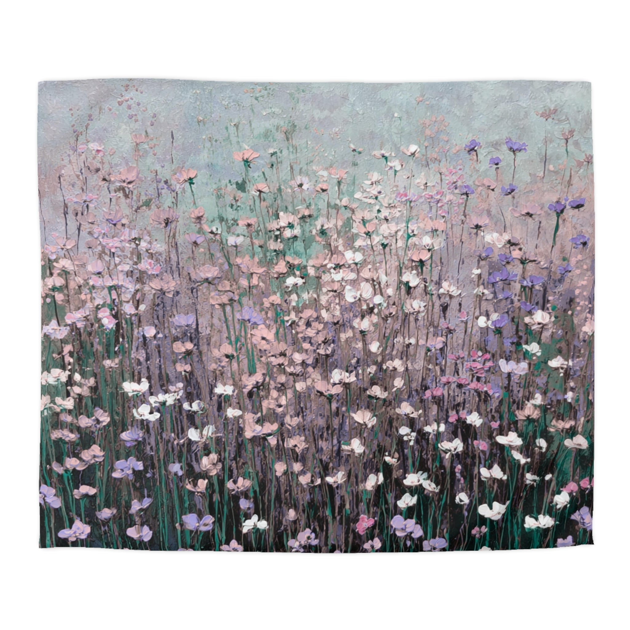 Floral Duvet, Pillow Cover | Lilac Grey Bedroom Decor