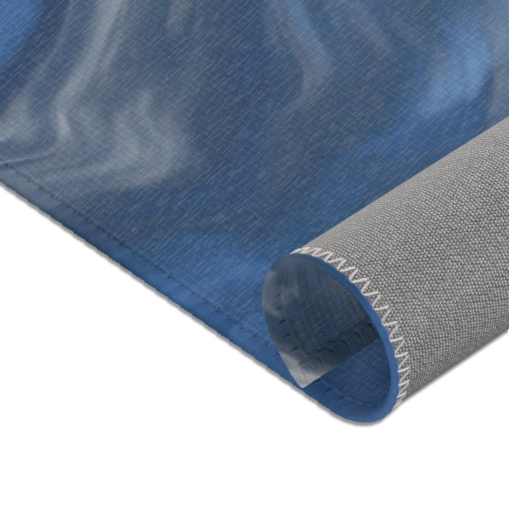 Abstract Area Rug | Blue Grey Watercolor Artsy Rug