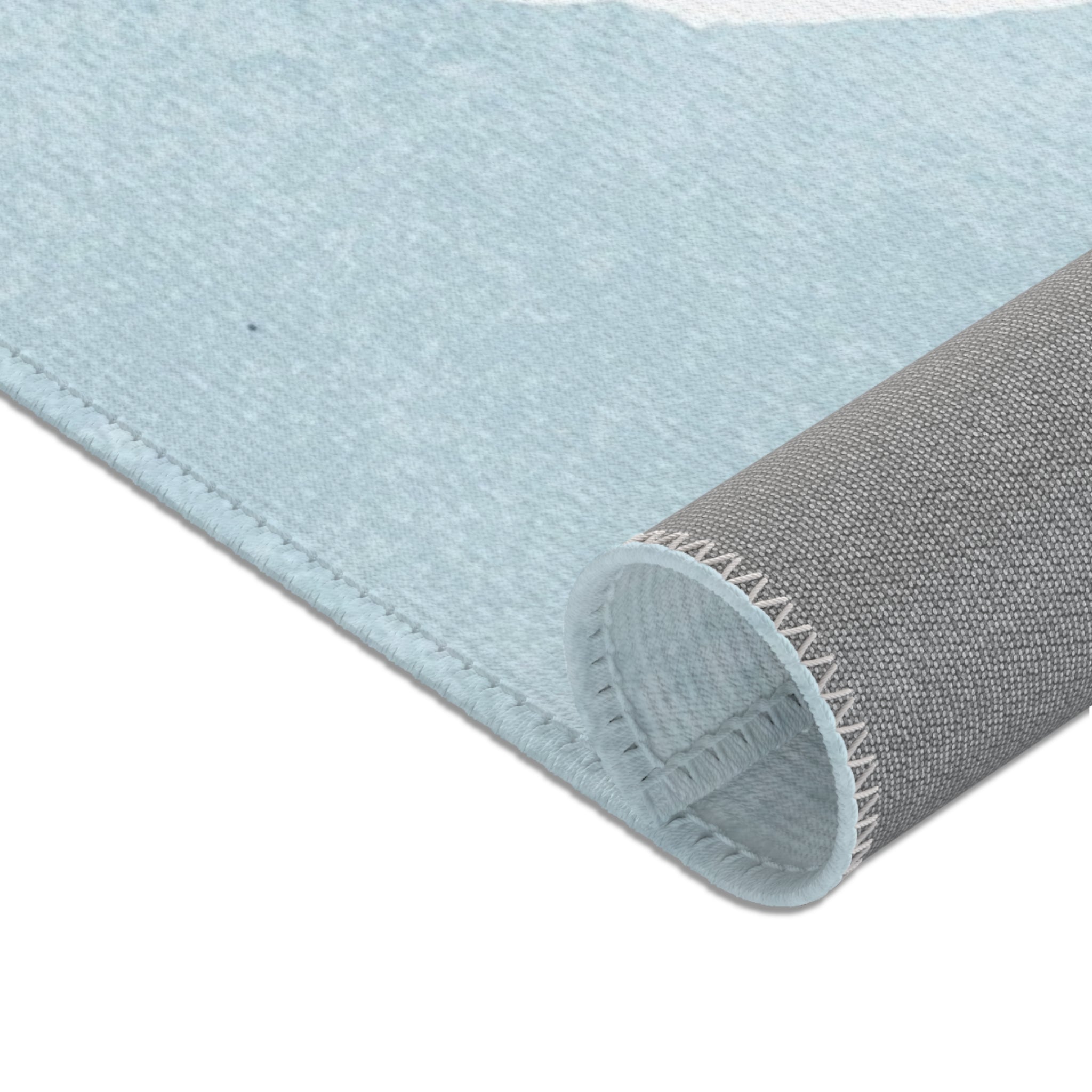 Abstract Area Rug | Navy, Sky Blue, White Muted Gold Beige