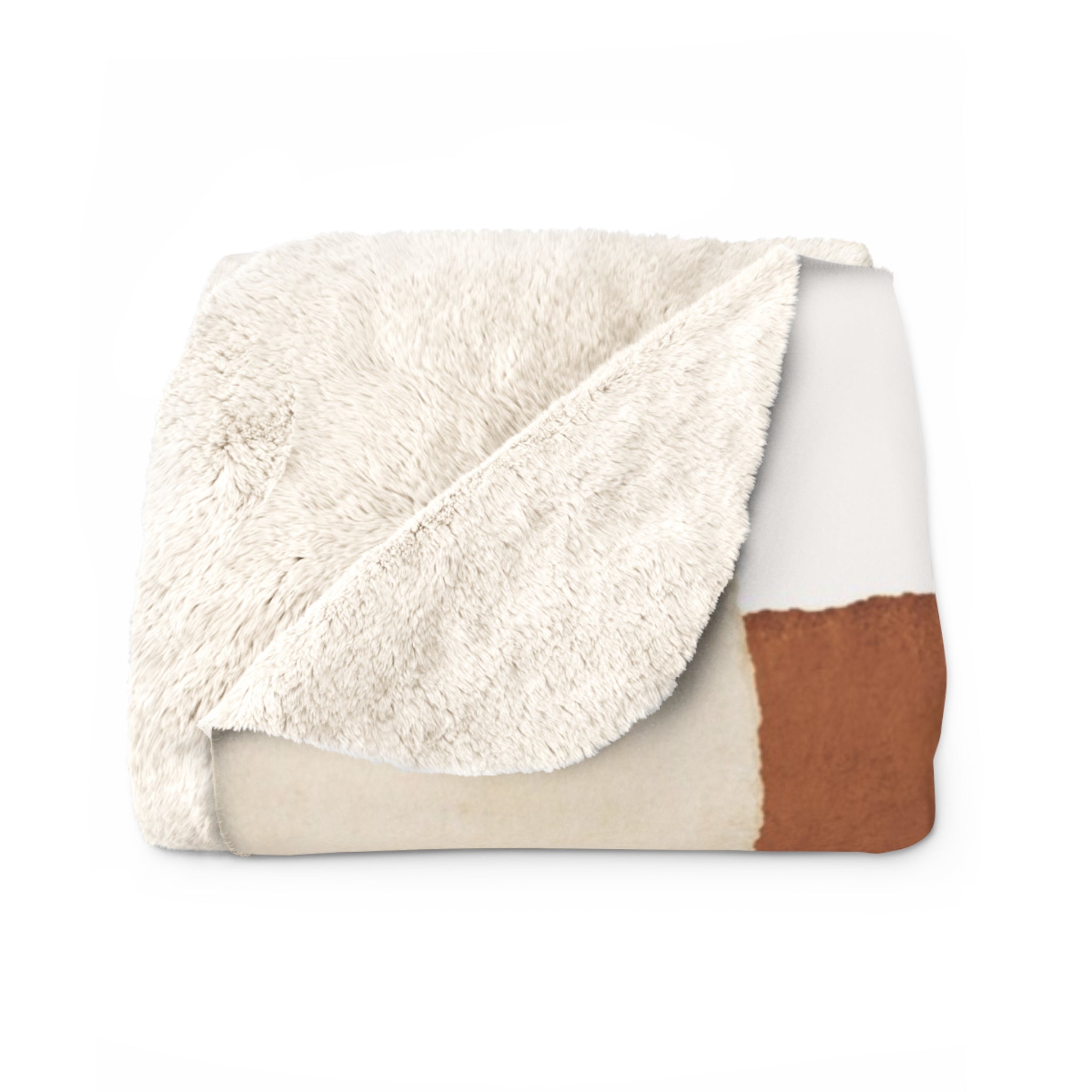 Abstract Throw Blanket | Dark Muted Earthy