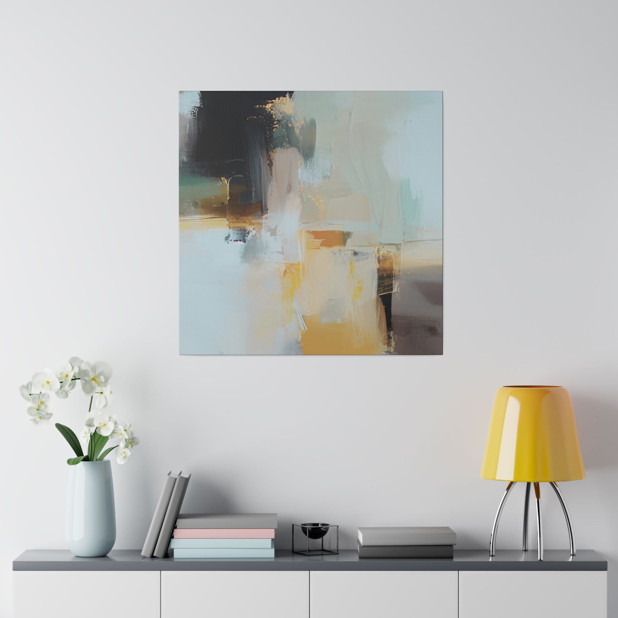 Canvas Wall Art | Pale Blue Grey Wall Artwork
