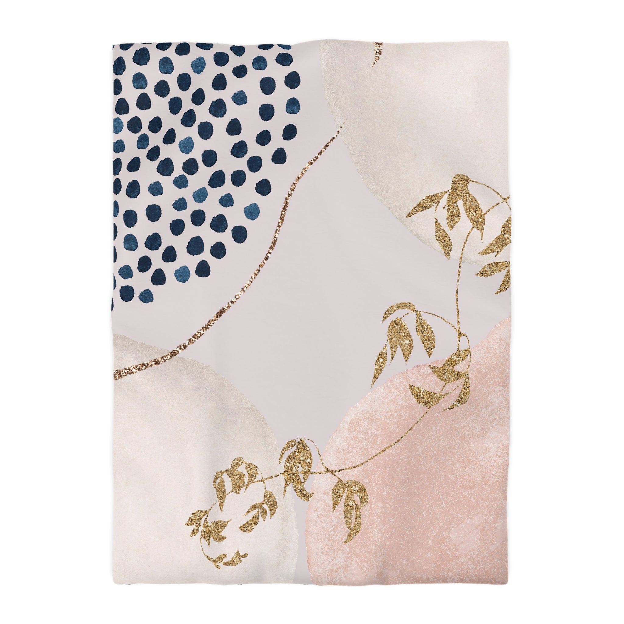 Abstract Duvet, Pillow Cover | Blush Pink Beige Blue Bedroom Decor