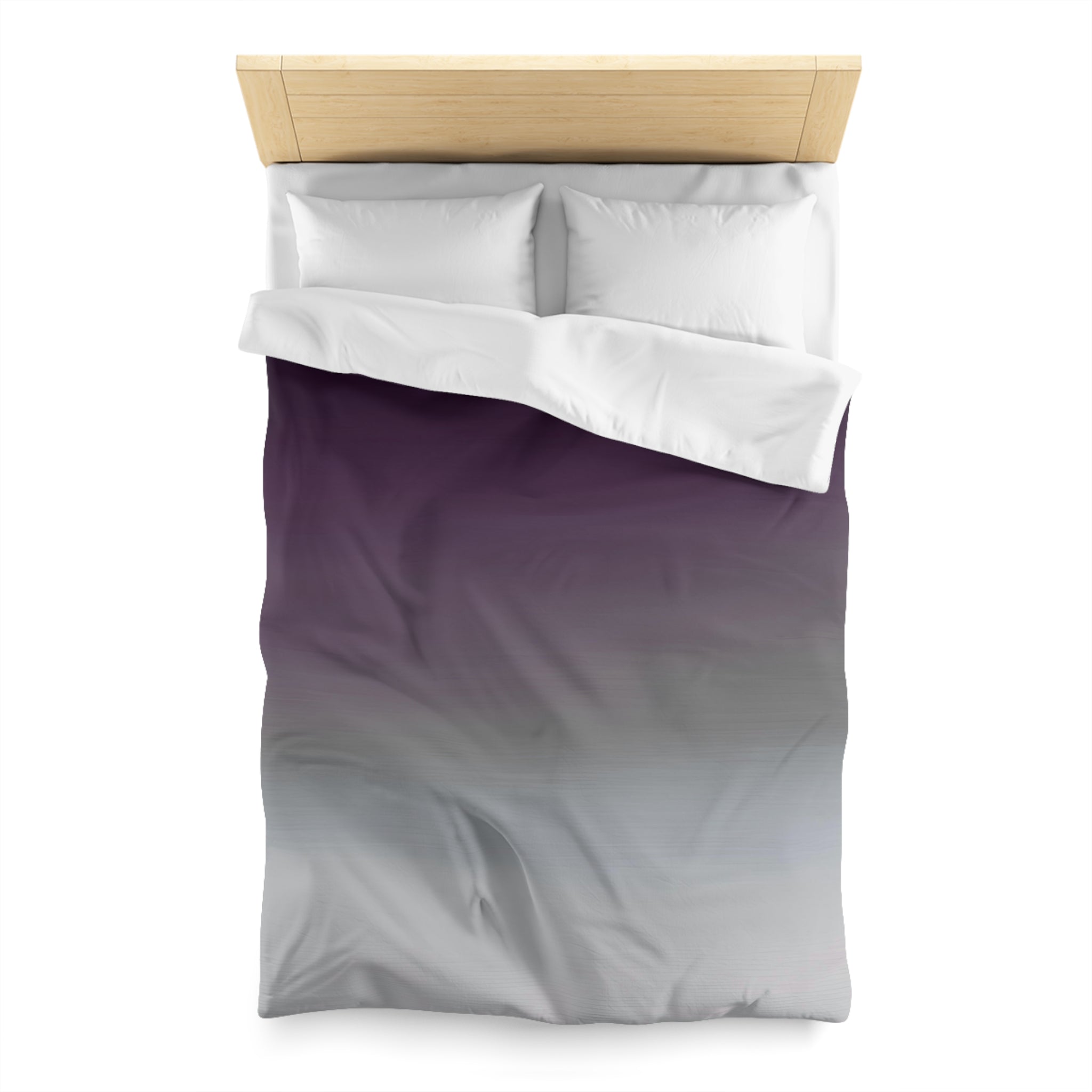 Abstract Duvet Cover | Purple Grey Ombre | Bedroom Decor