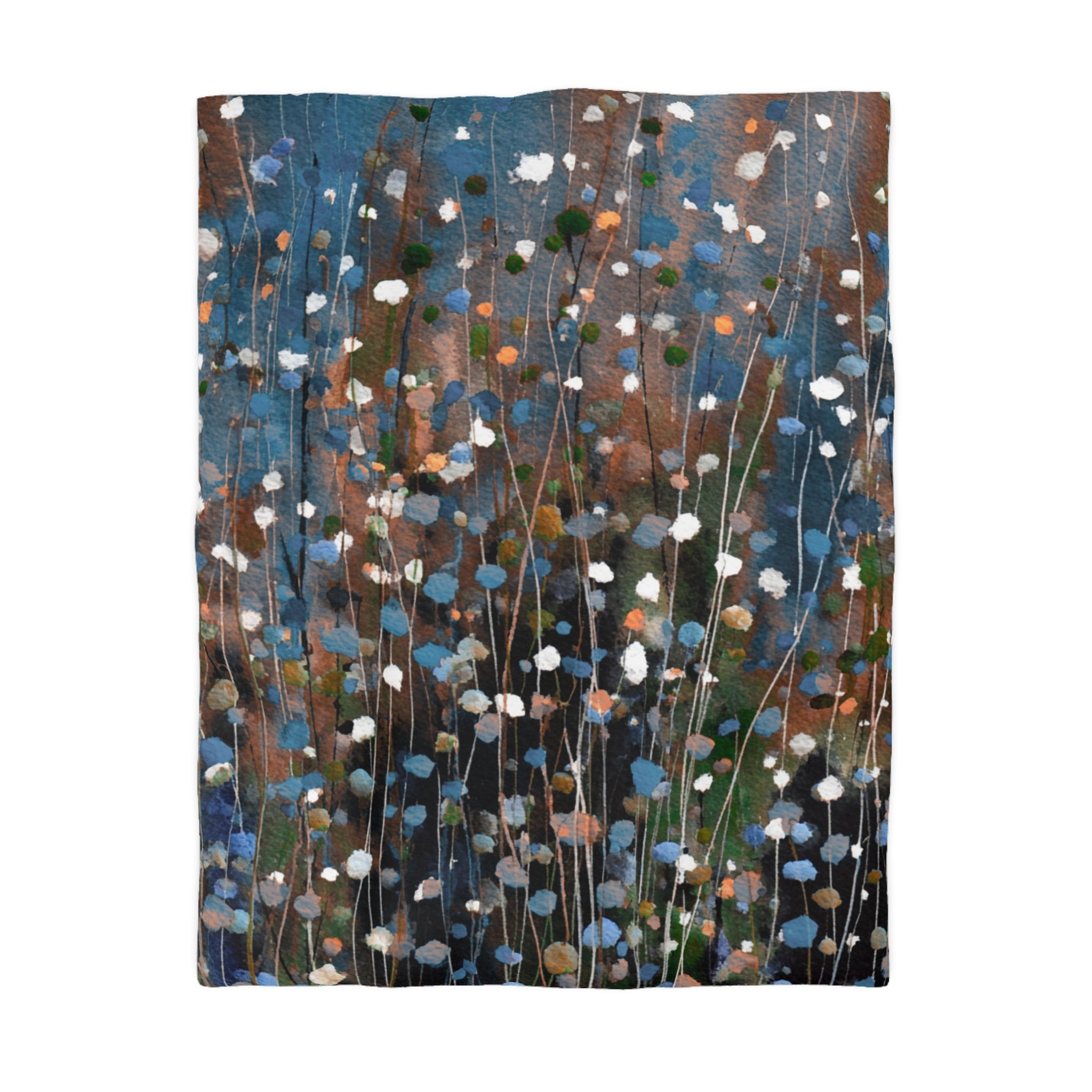Floral Duvet, Pillow Cover | Grey Blue Bedroom Decor