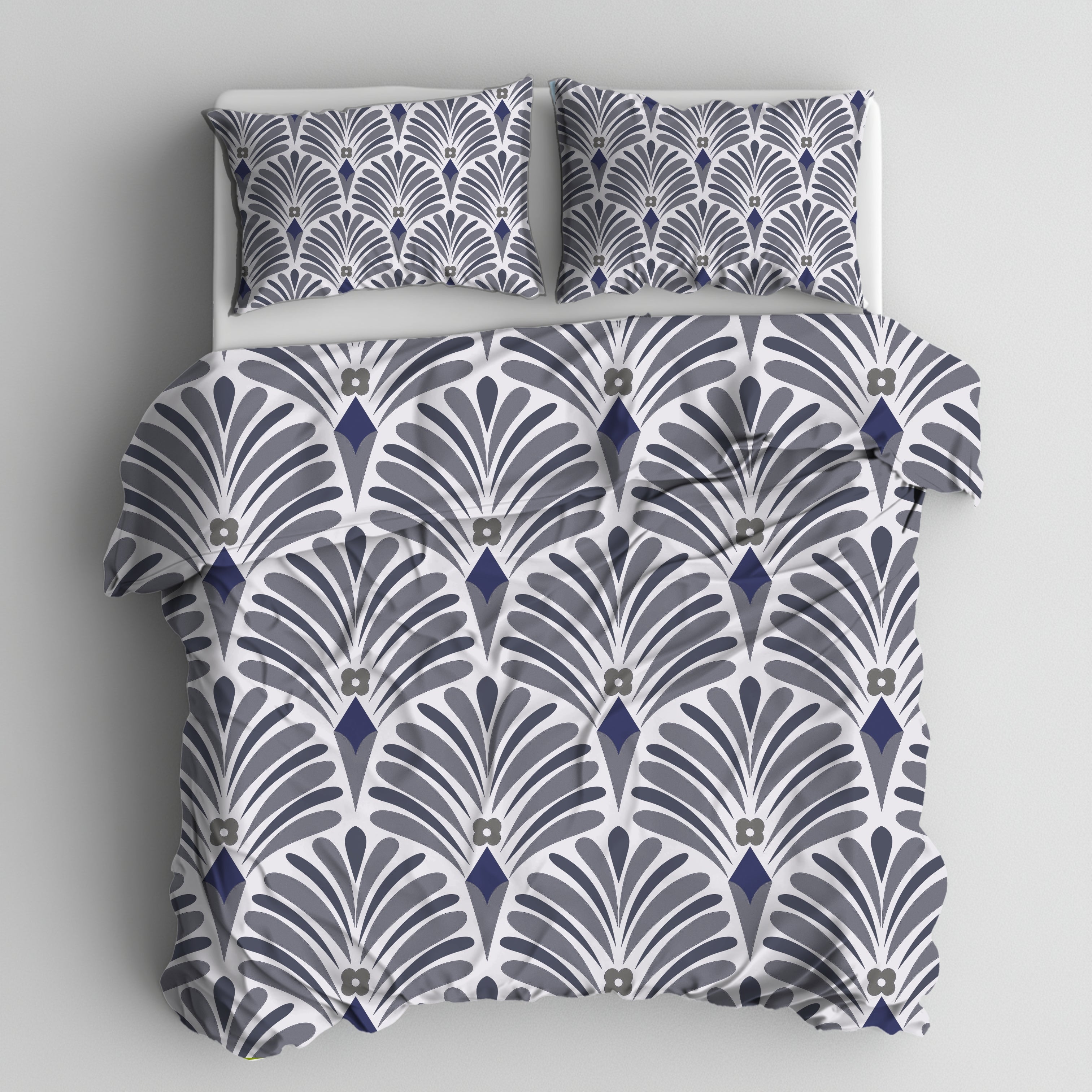 Art Deco Duvet, Pillow Cover Set | Retro Bedroom Set