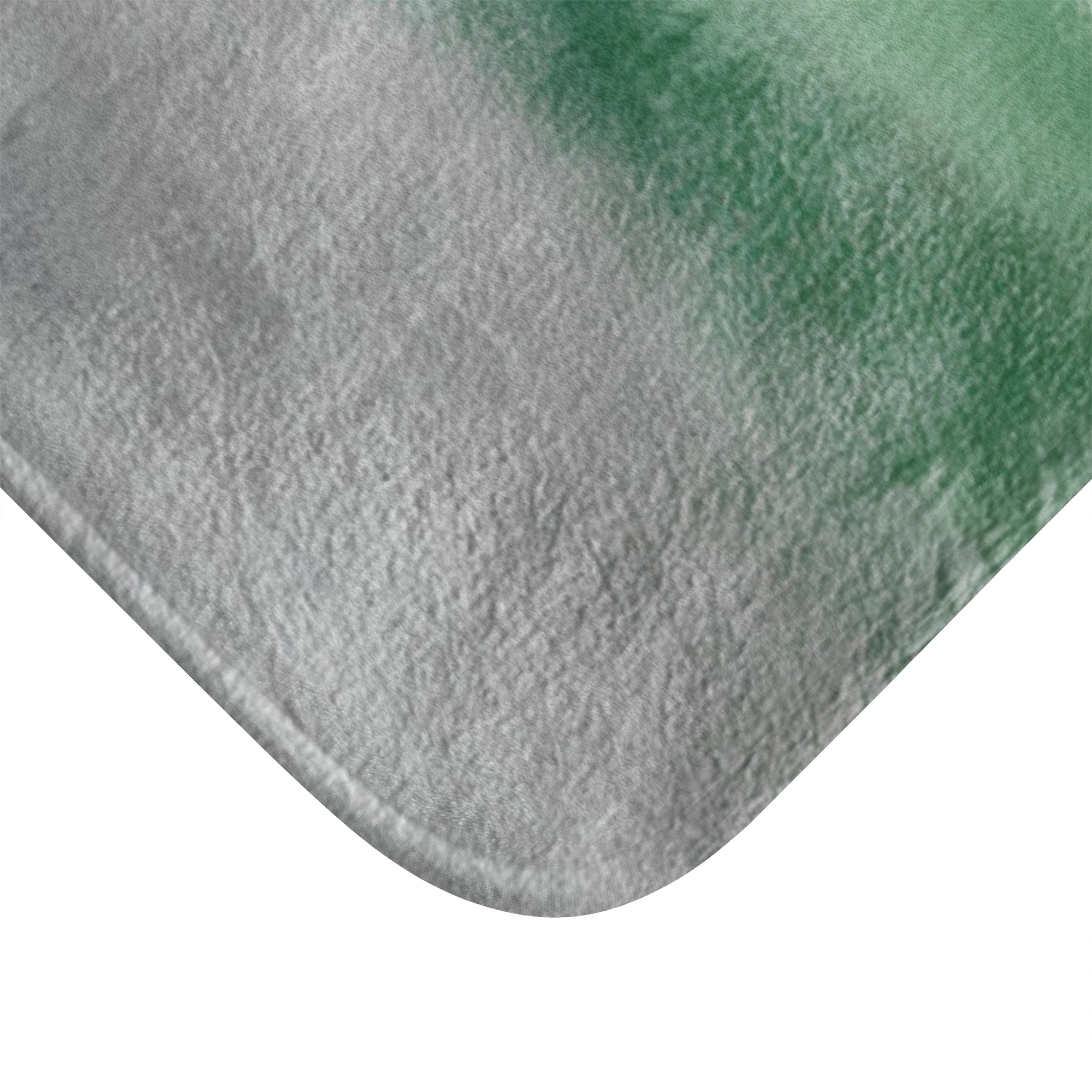 Green Shower Curtain | Flowy Fabric, Abstract Bathroom Decor