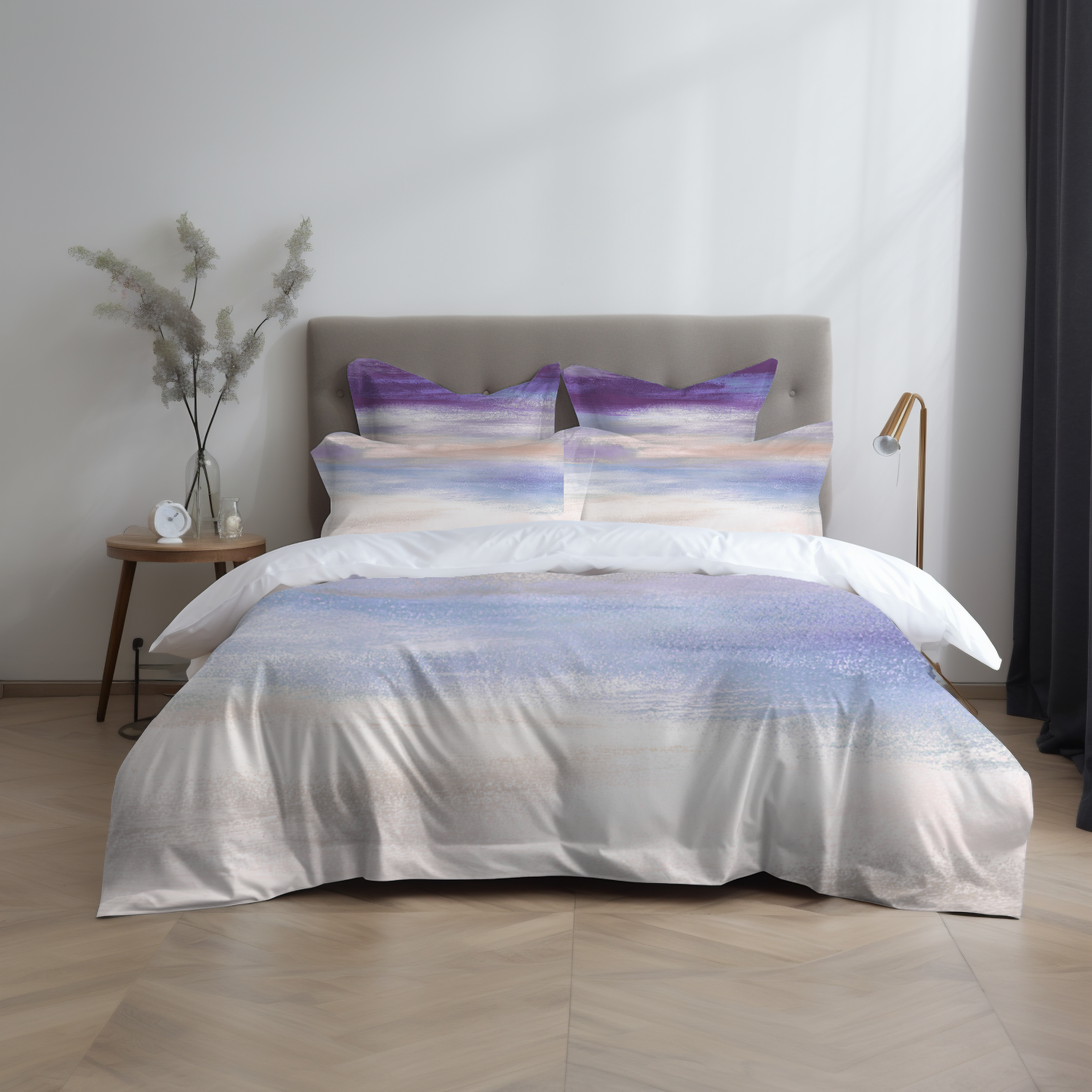 Ombre Duvet, Pillow Cover | Purple Blue Bedroom Decor