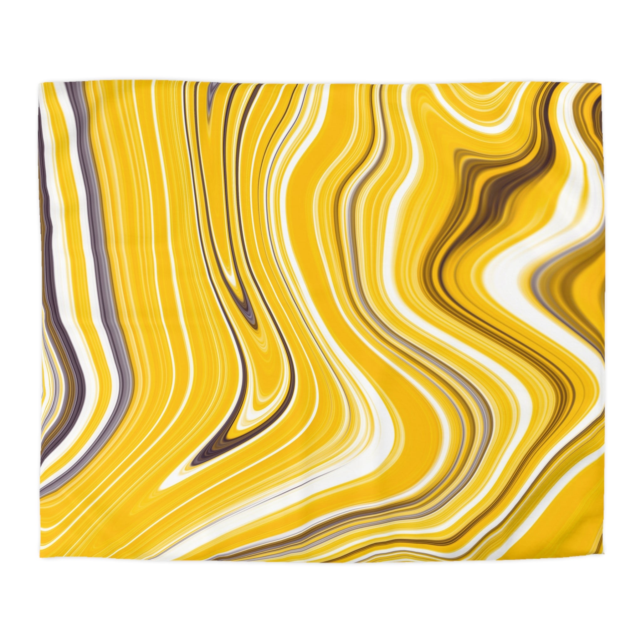 Yellow Duvet Cover | Colorful Agate Marble | Bedroom Decor