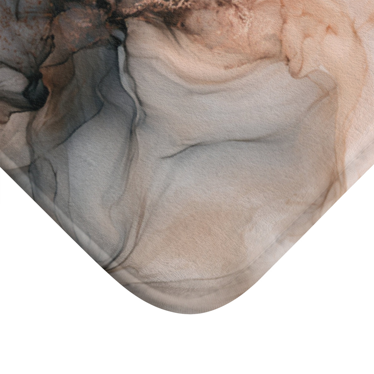 a marble-like texture with a blend of brown, black, and gray colors.
