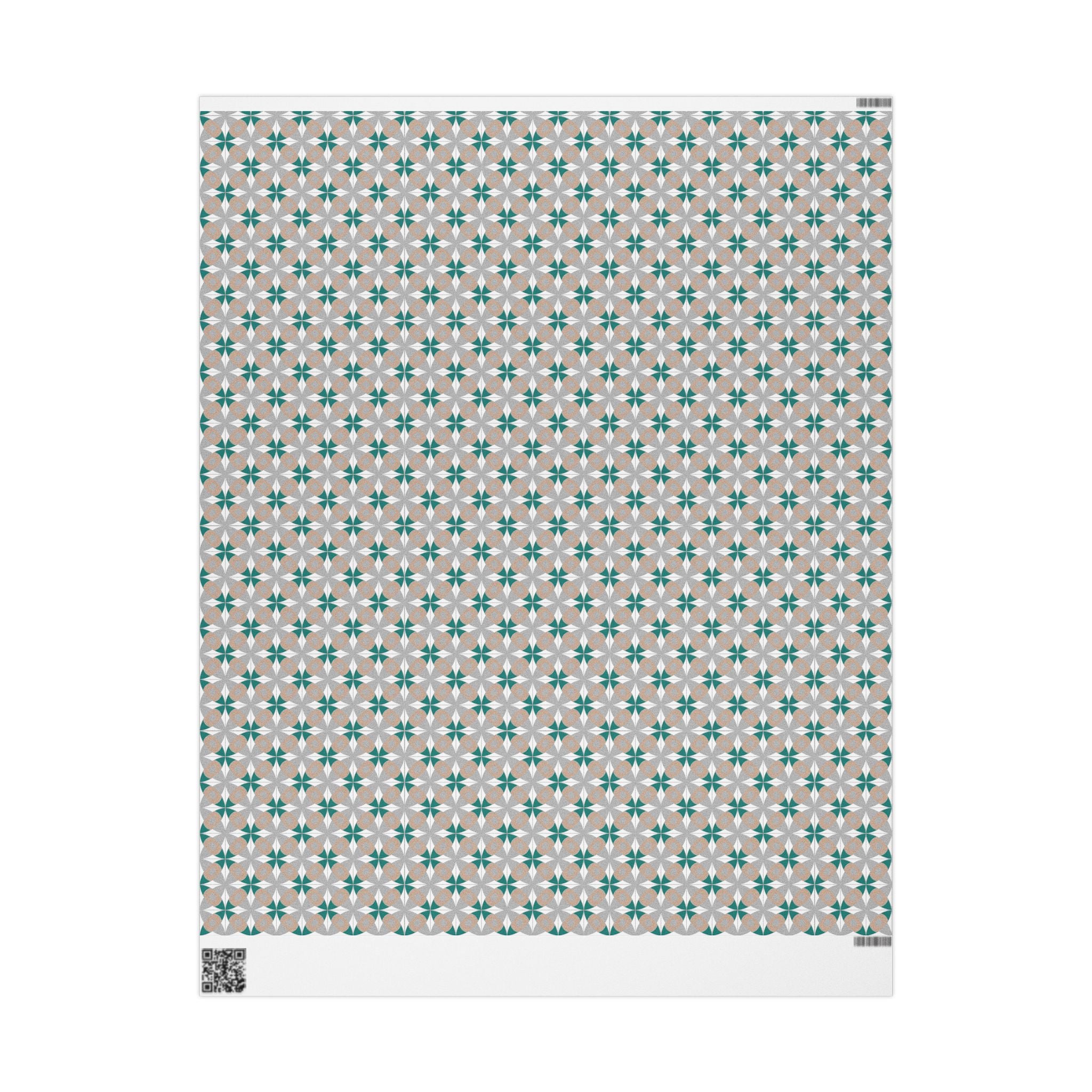 Wrapping Papers, Grey Teal White Gift Wrapping for the Holidays, Birthdays
