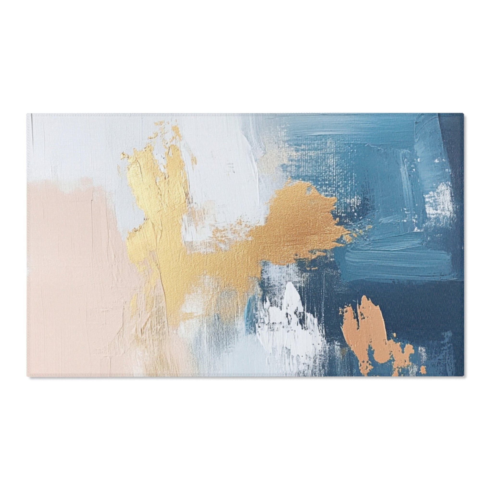 Abstract Ombre Area Rug | Pink Blue Watercolor Artsy Rug