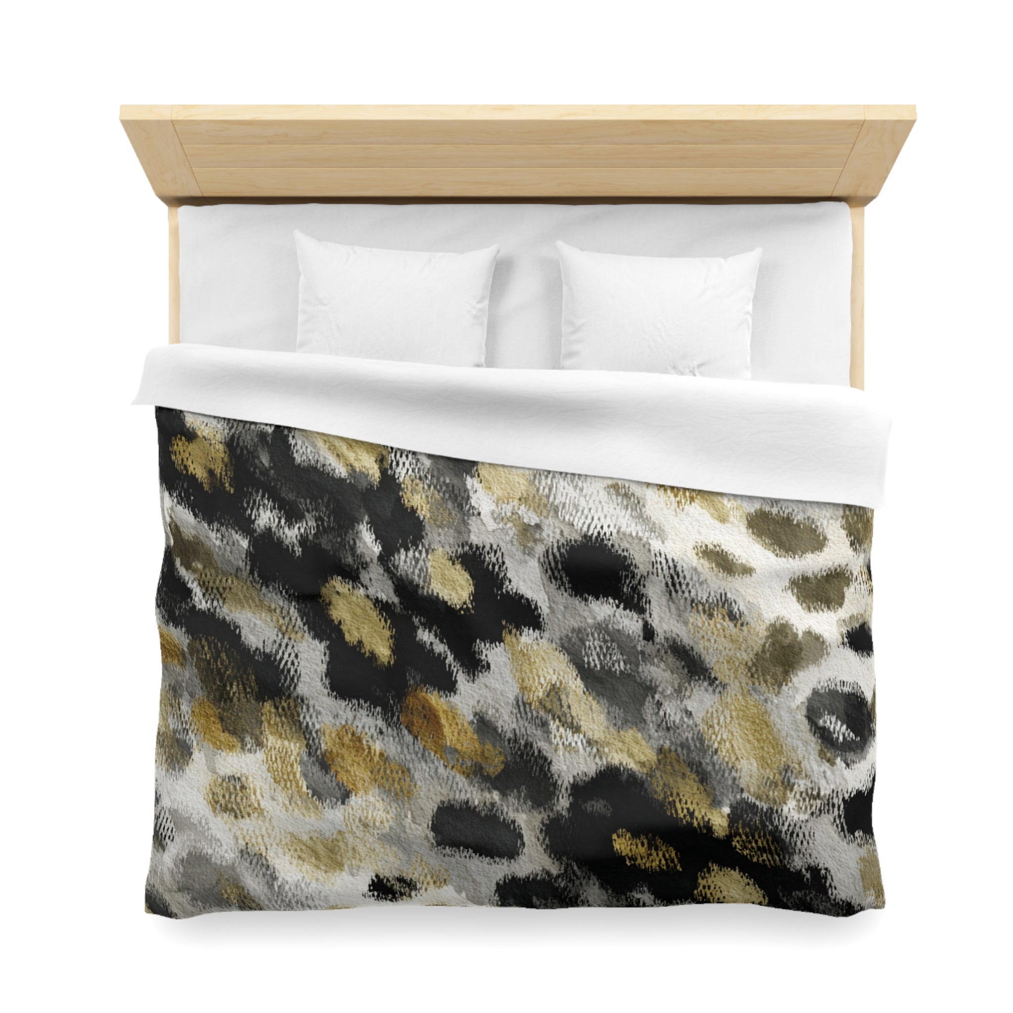 Black White Duvet, Pillow Cover Set | Animal Skin Print Bedroom Set