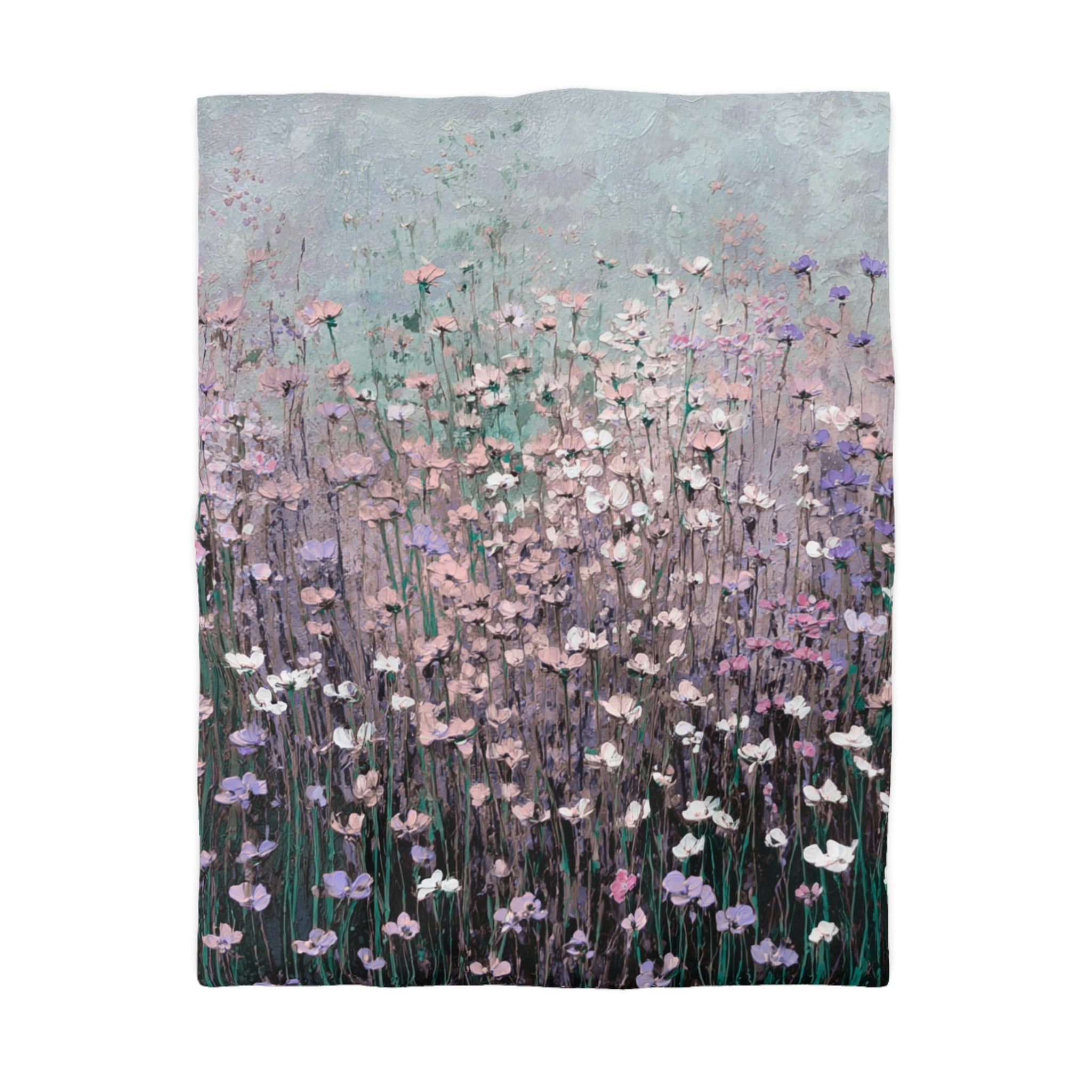 Floral Duvet, Pillow Cover | Lilac Grey Bedroom Decor