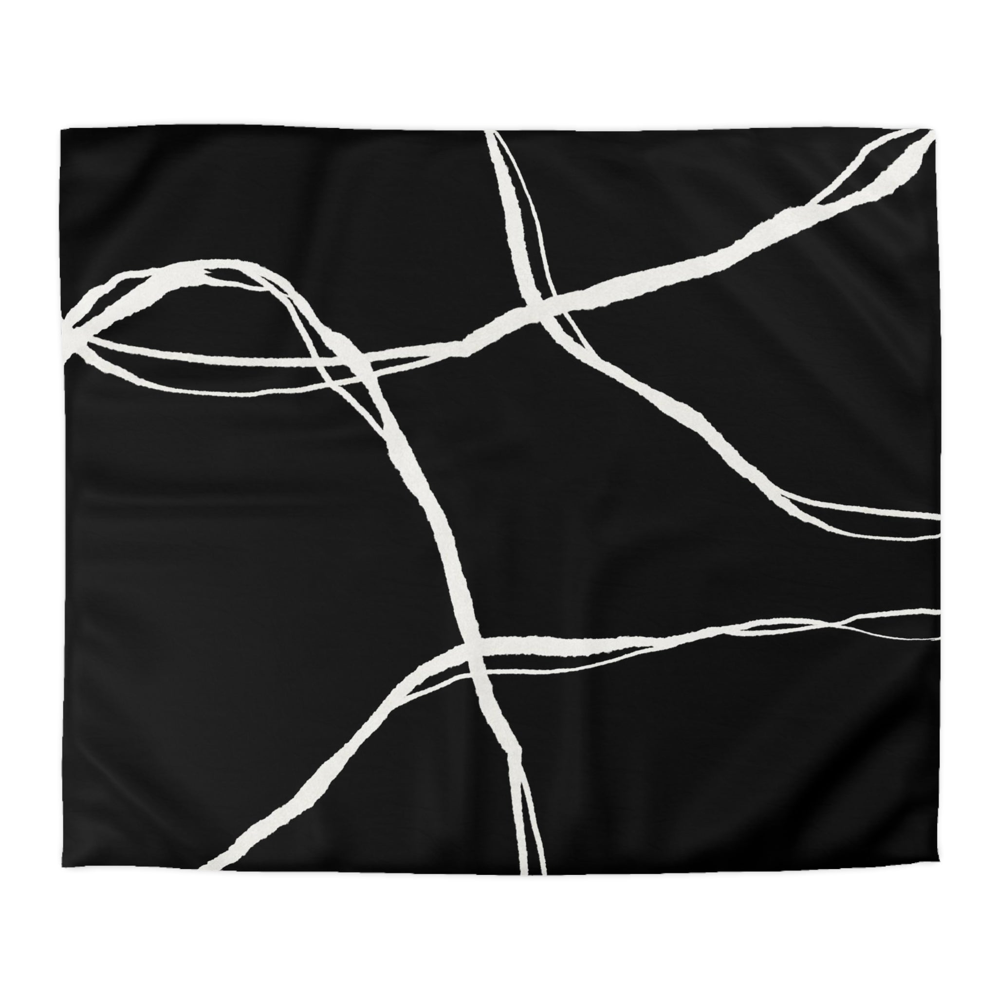 Abstract Duvet Cover | Black White Minimalist | Bedroom Decor