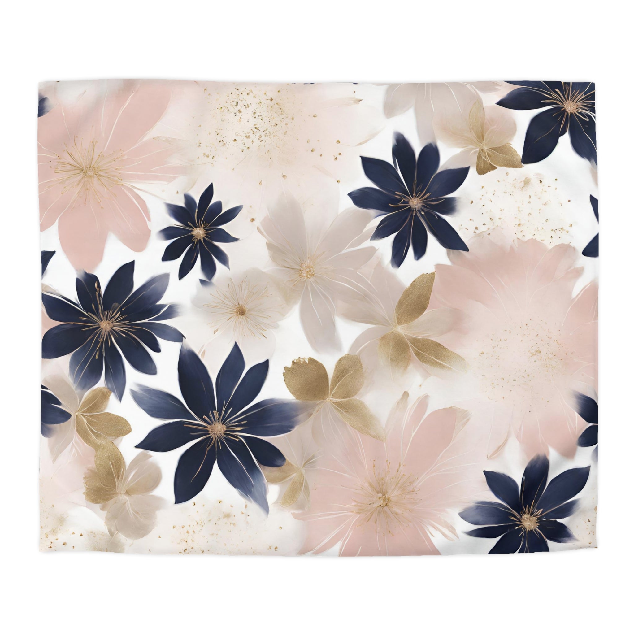 a collage of various flowers in different colors and sizes, including pink, blue, and white flowers.