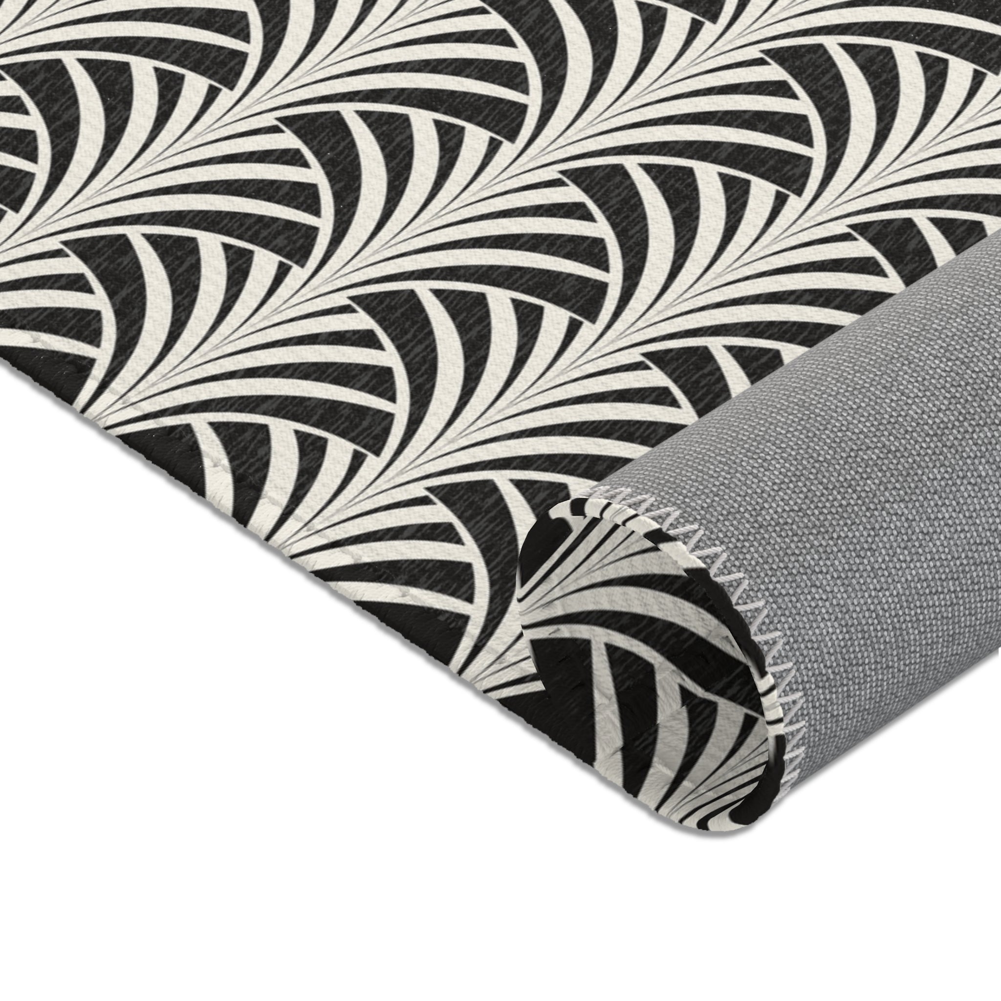 Art Deco Gatsby Area Rug | Black
