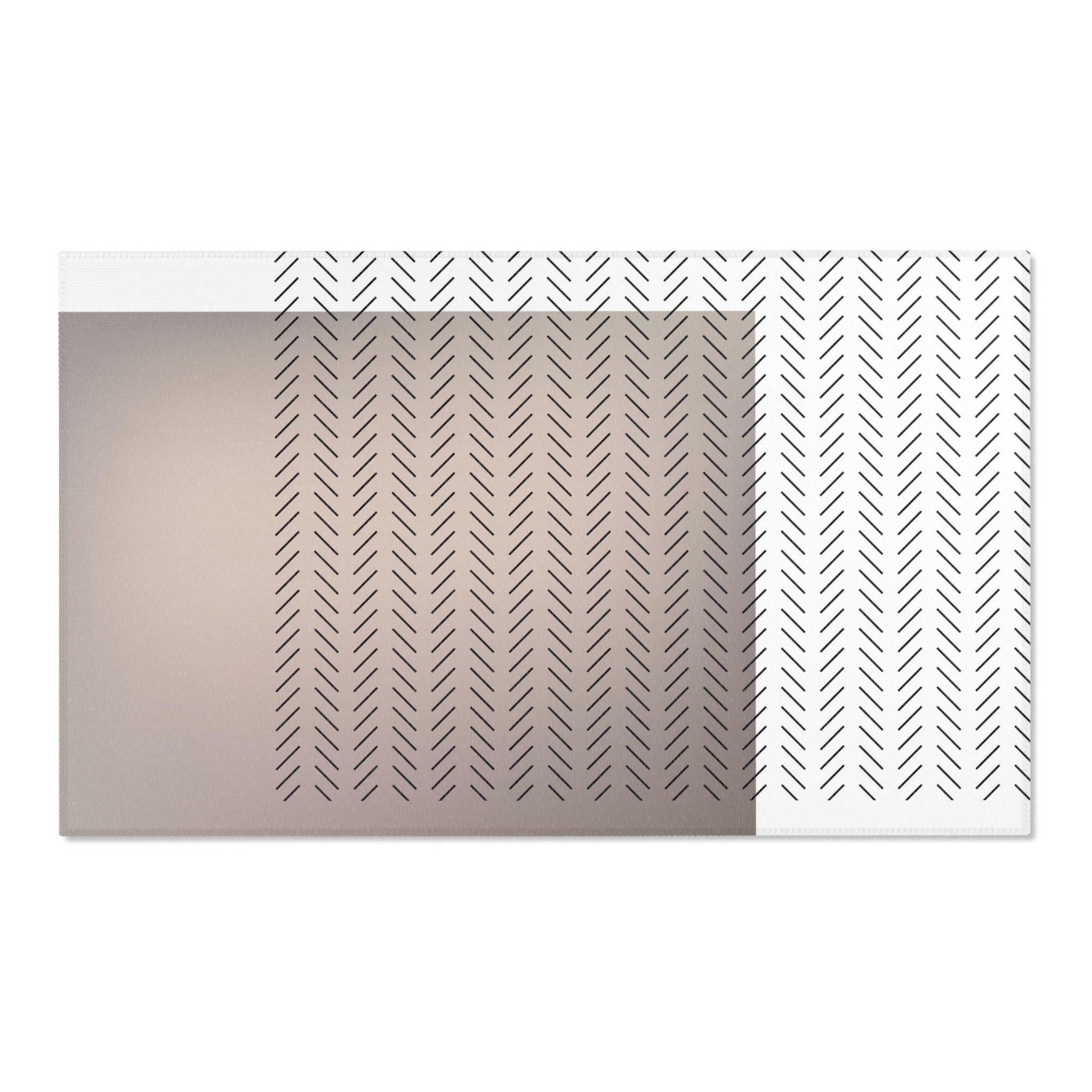 Art Deco Area Rug | Modern Rug, Geometric White Beige Black