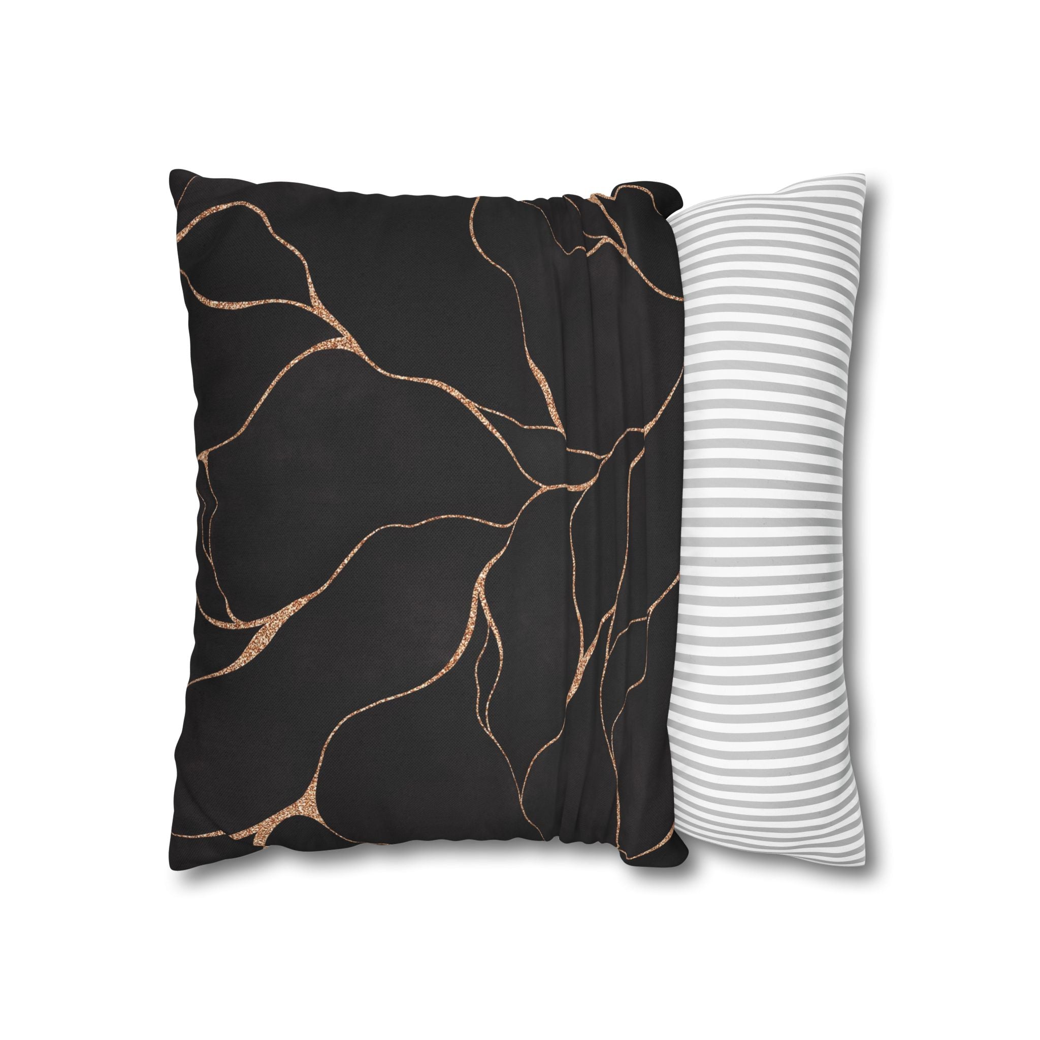 Abstract Pillow Cover | Black Beige Pillowcase