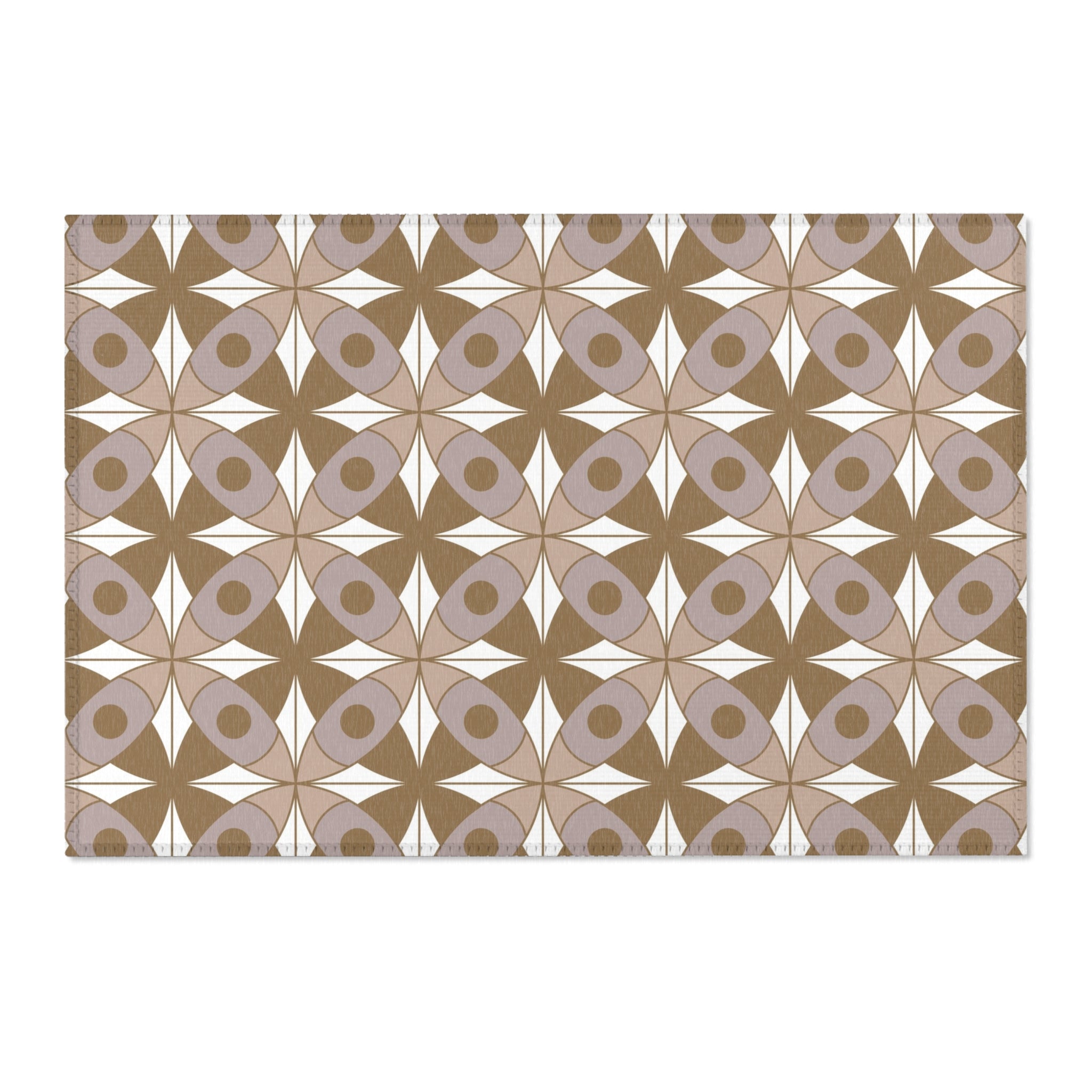 Retro Moroccan Area Rug | Vintage Art Deco, Nouveau Taupe Beige, Grey