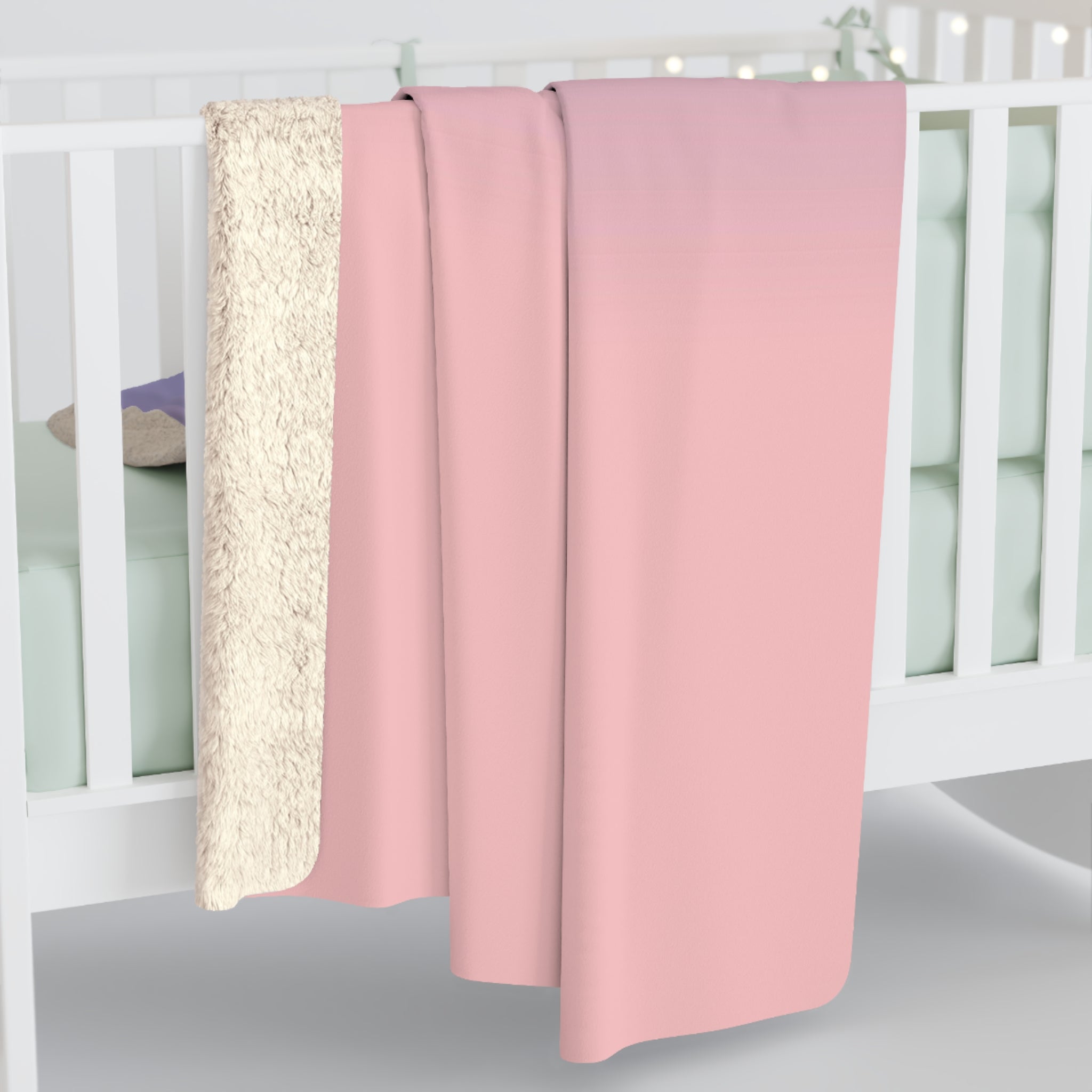 Abstract Ombre Throw Blanket | Pink Blue Gradient