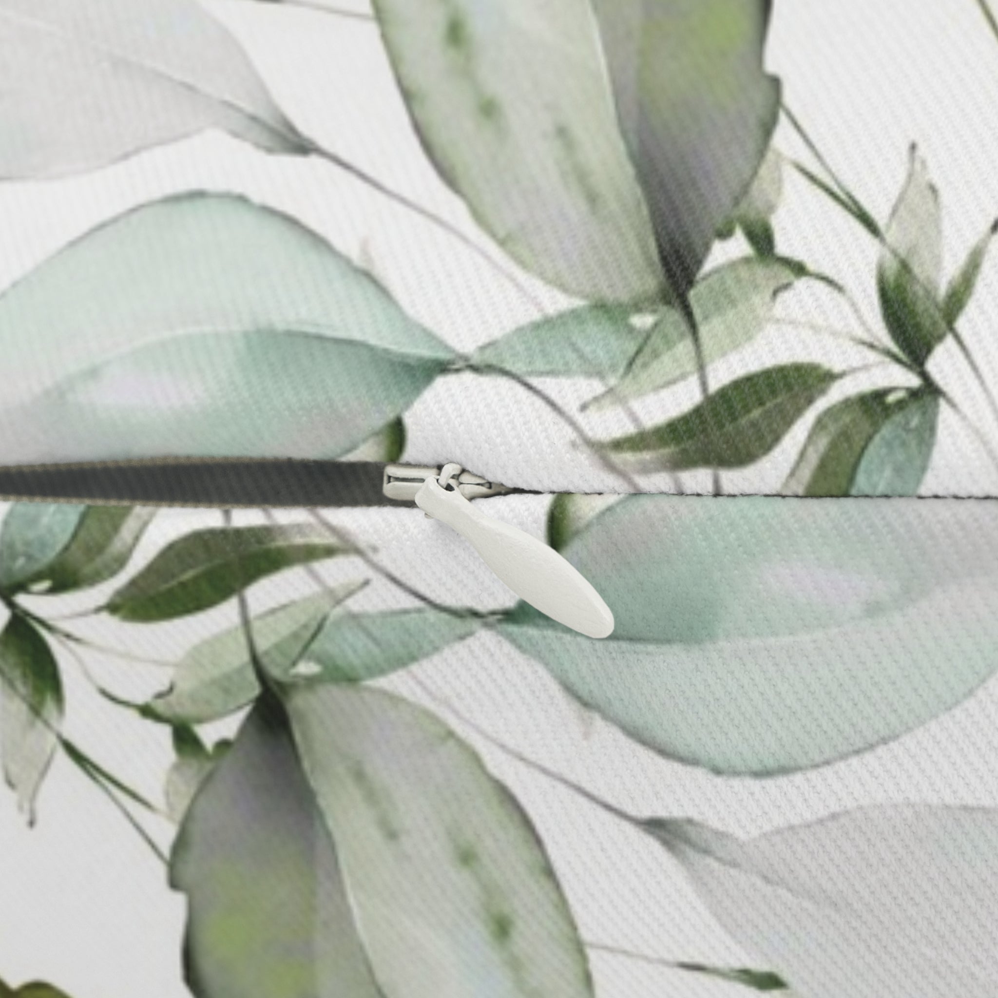 Floral Lumbar Pillow | Sage Green Eucalyptus Leaves