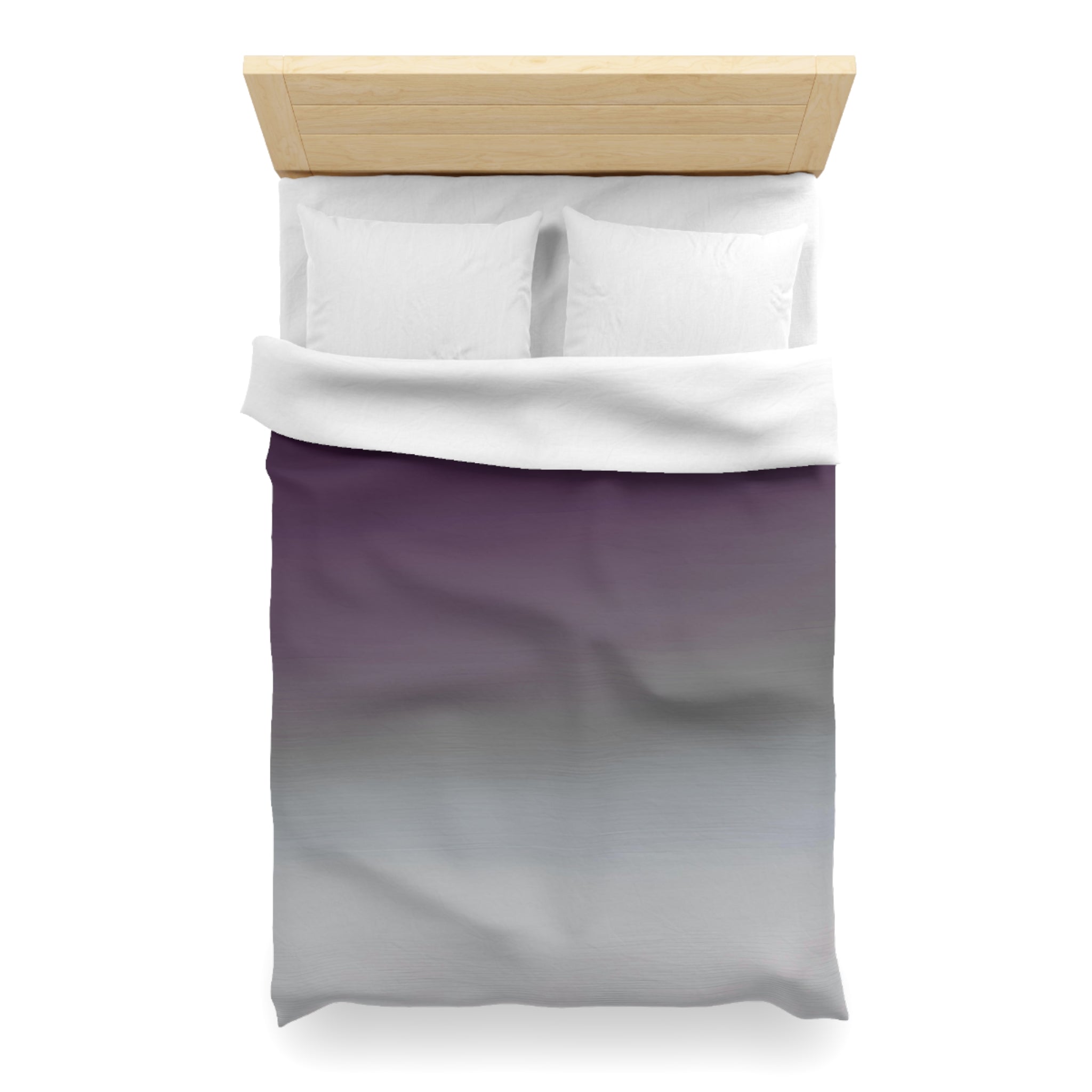 Abstract Duvet Cover | Purple Grey Ombre | Bedroom Decor