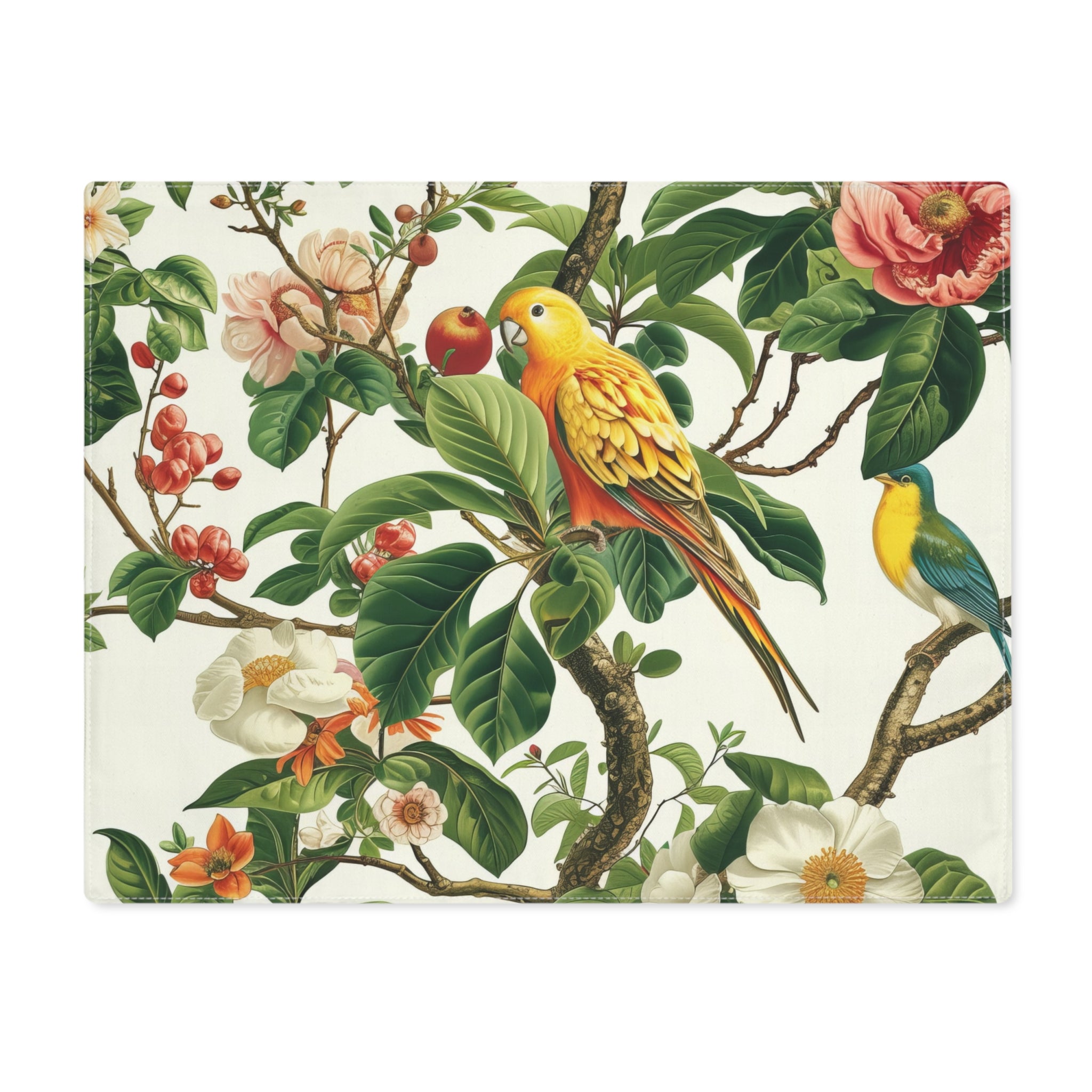 Placemat - Floral Dining Table Placemats, Vintage Chinoiserie