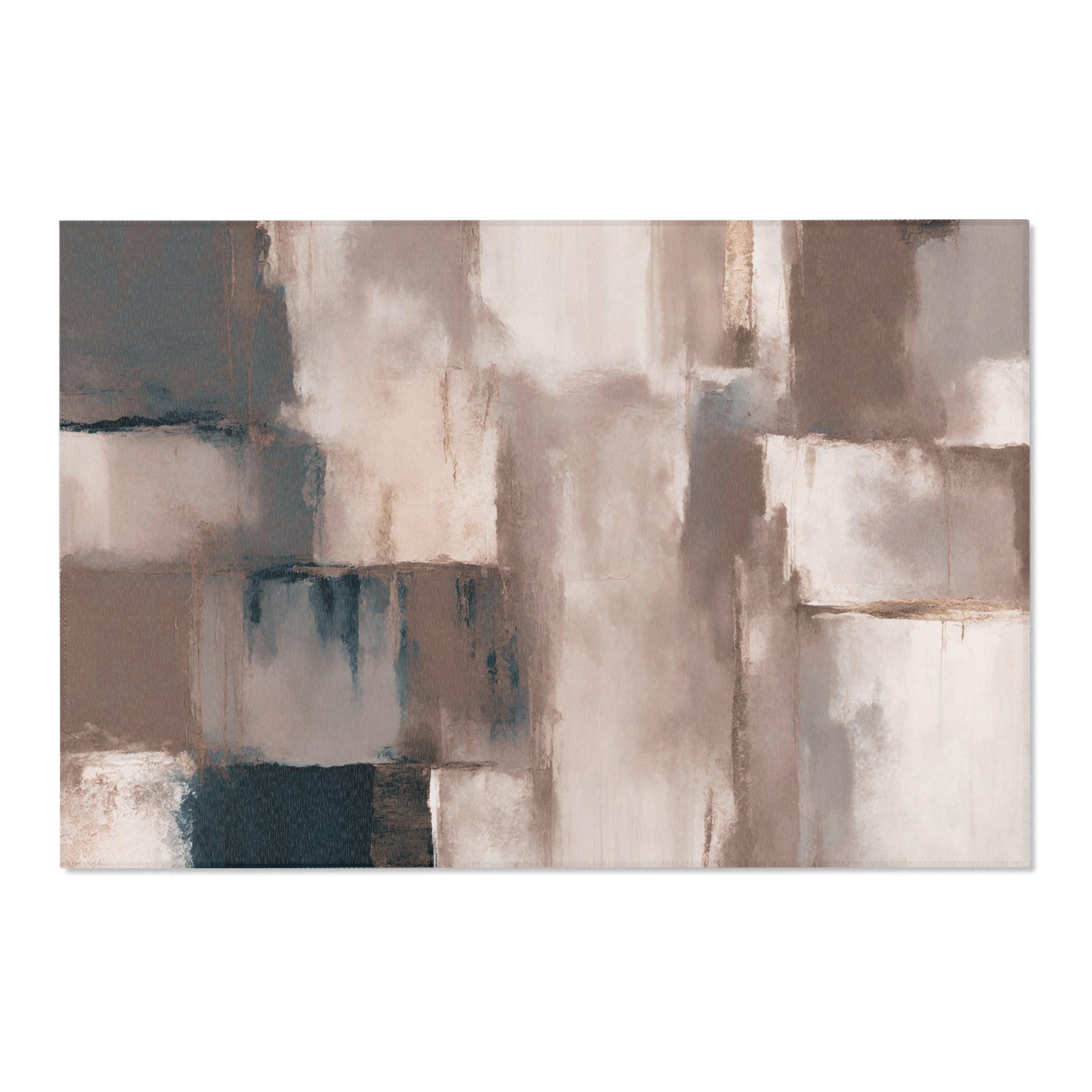 Abstract Large Area Rug | Modern Rug, Taupe, Grey