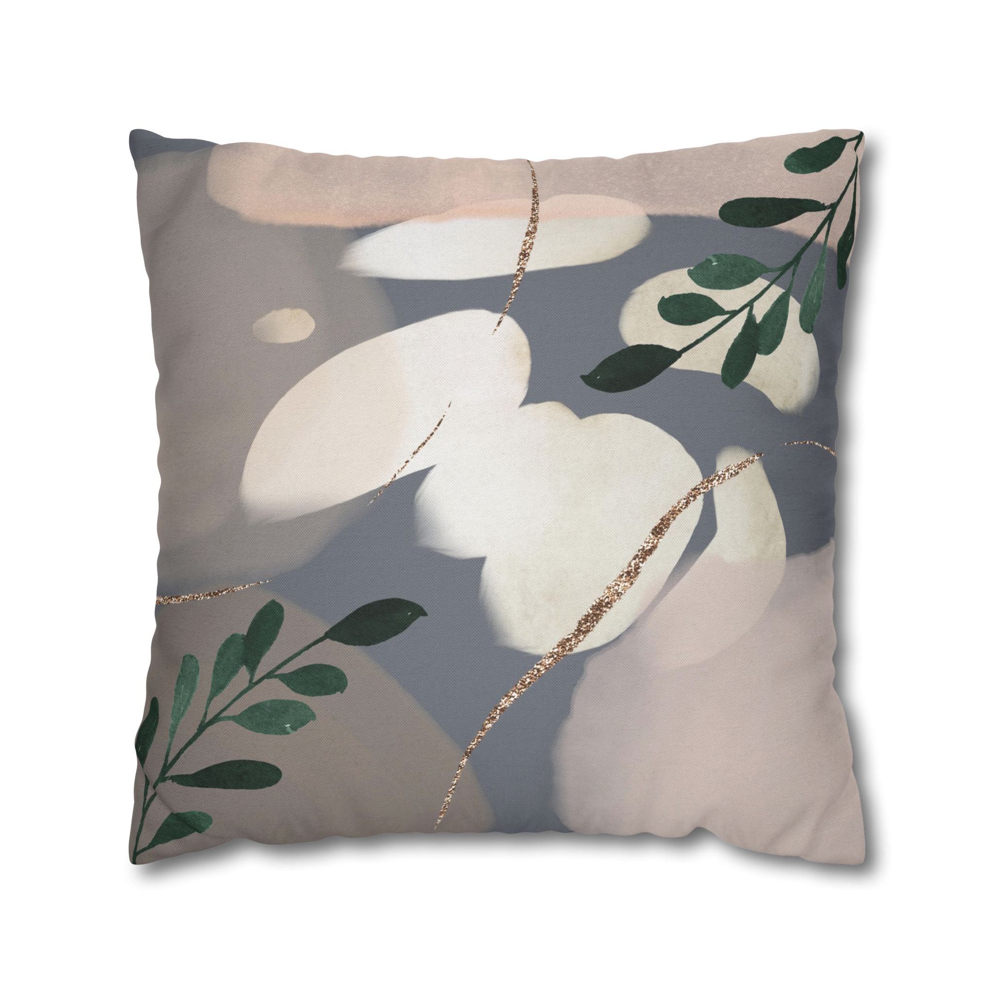 Abstract Pillow Cover | Earthy Neutral Grey Beige Watercolor Pillowcase