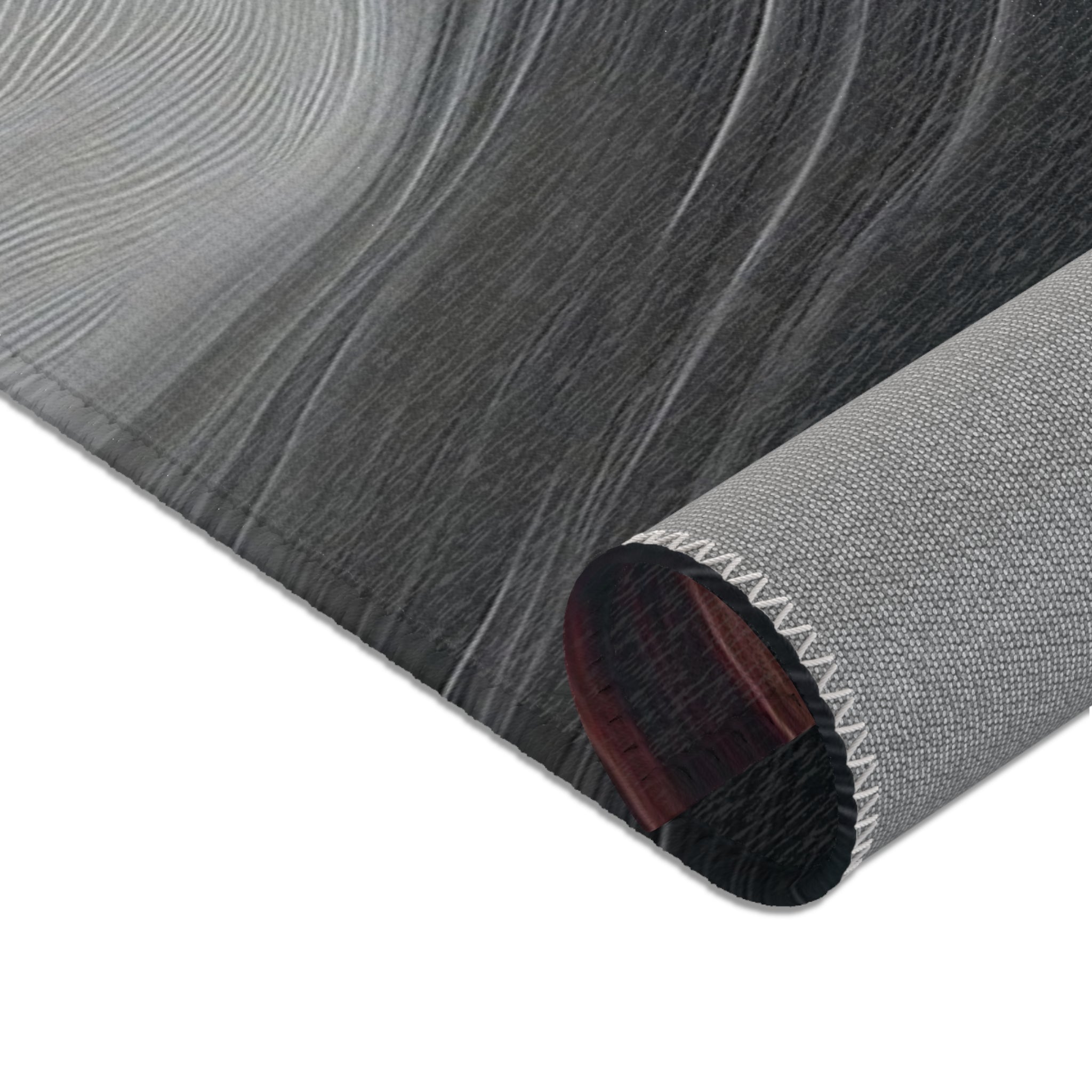 Abstract Area Rug | Black Grey White Ombre