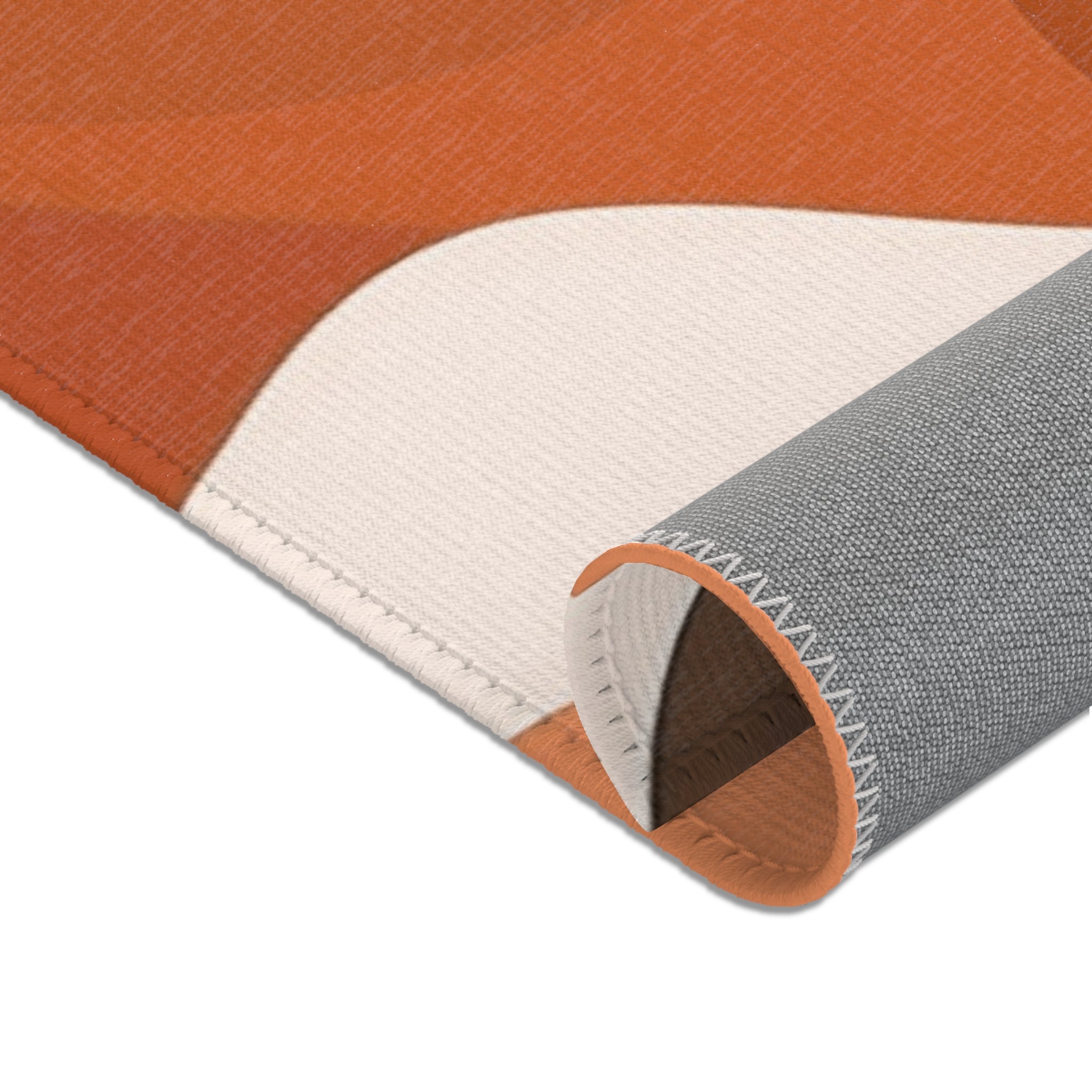 Abstract Area Rug | Colorful Camouflage Beige Rust Orange