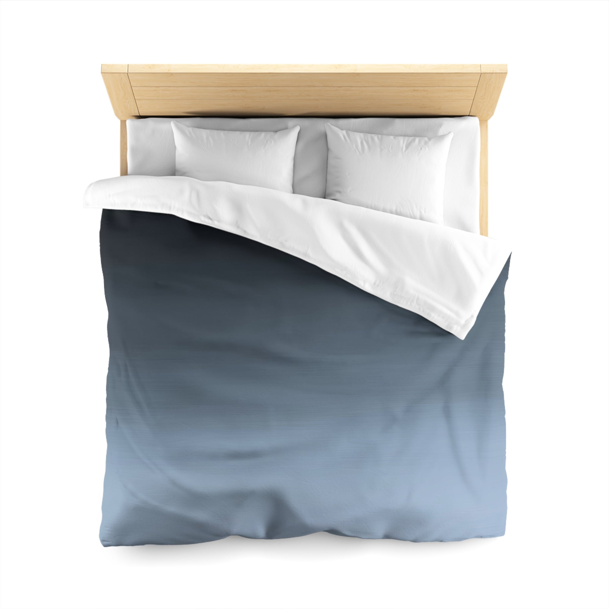 Abstract Duvet Cover | Navy Sky Blue, Ombre | Bedroom Decor