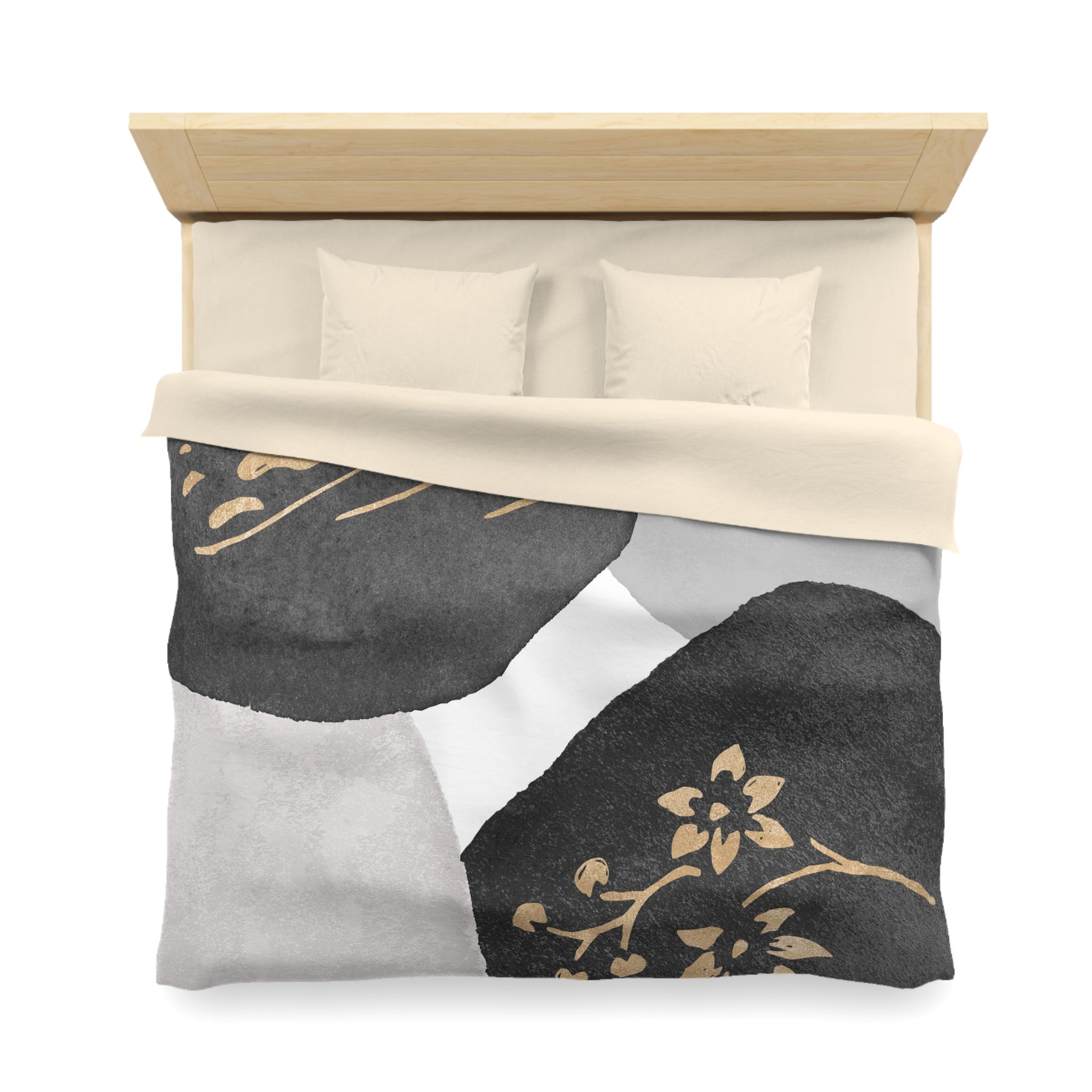 Abstract Duvet Cover | Grey, Black | Bedroom Decor