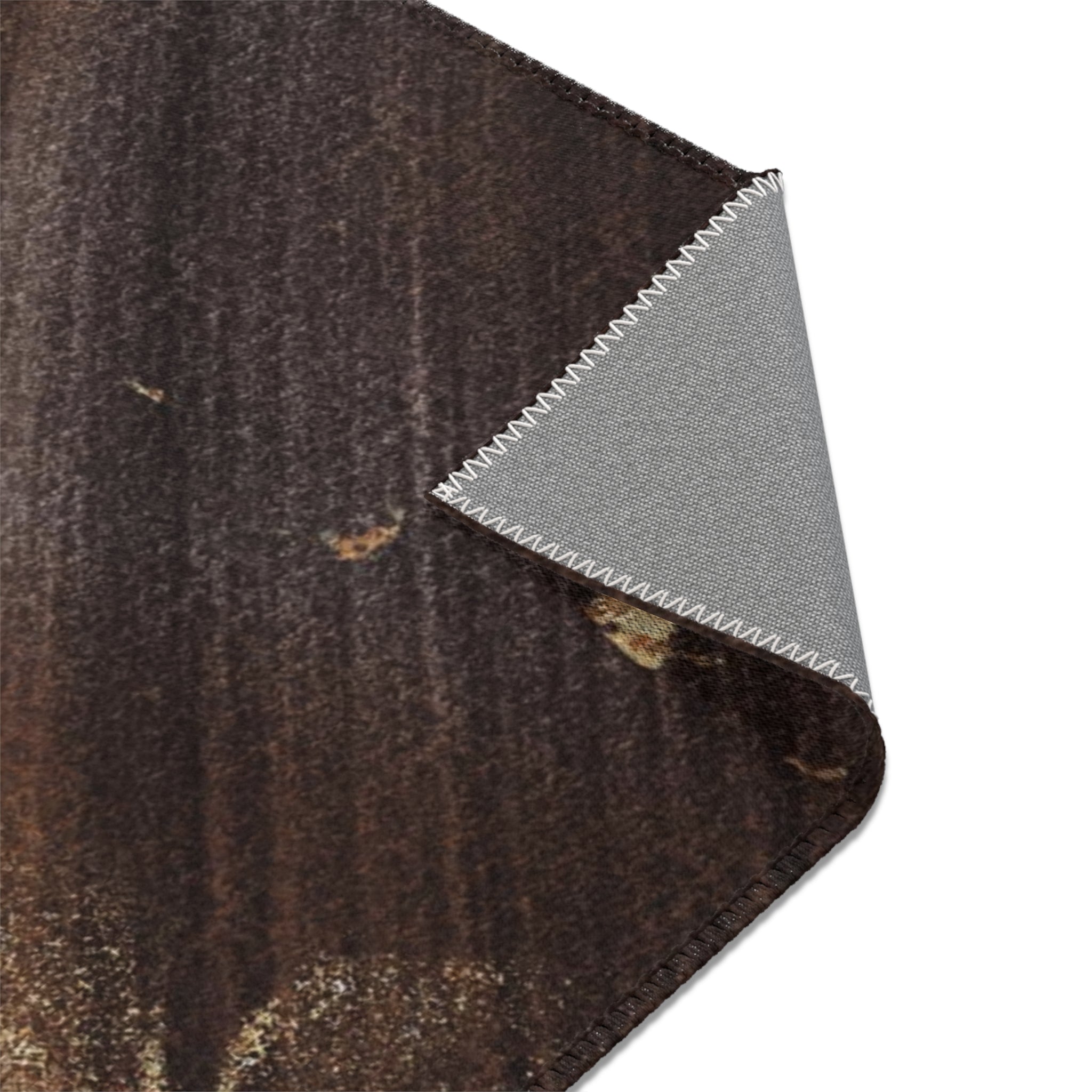 Abstract Area Rug | Dark Brown Beige Ombre