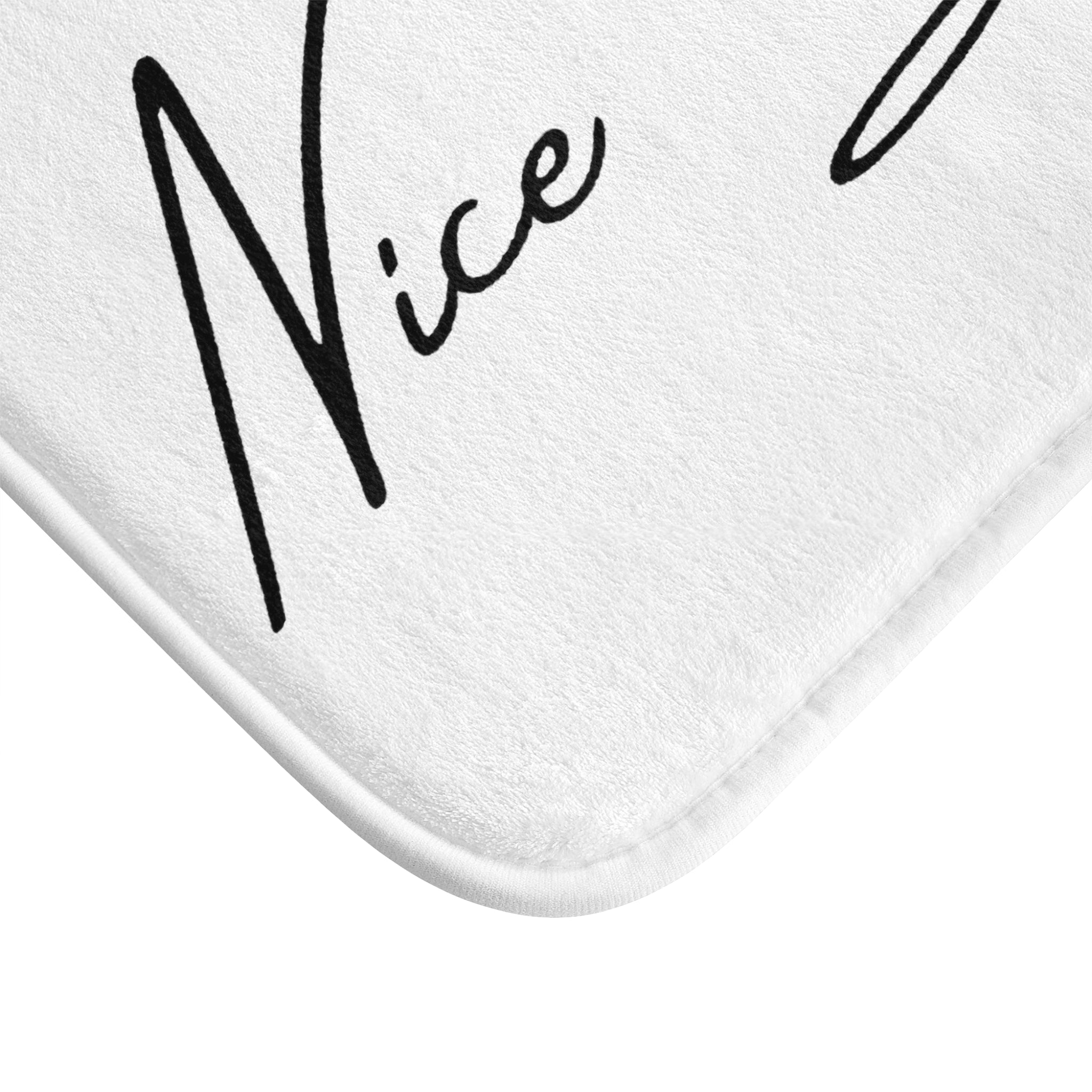 Cute Bath Mat | Nice Butte, Cute White Black Bathroom Rug