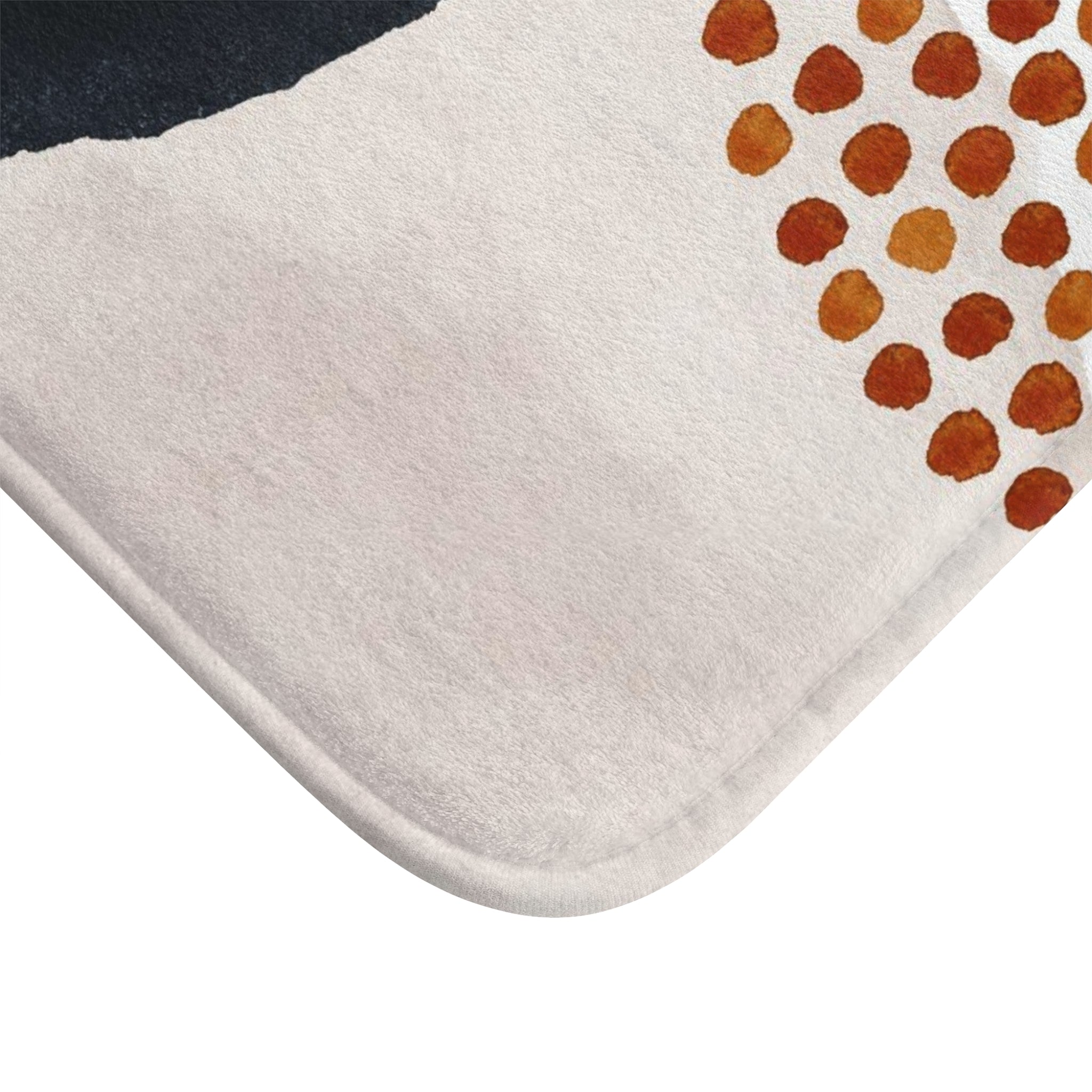 Abstract Bath Mat | Watercolor Navy Blue Rust