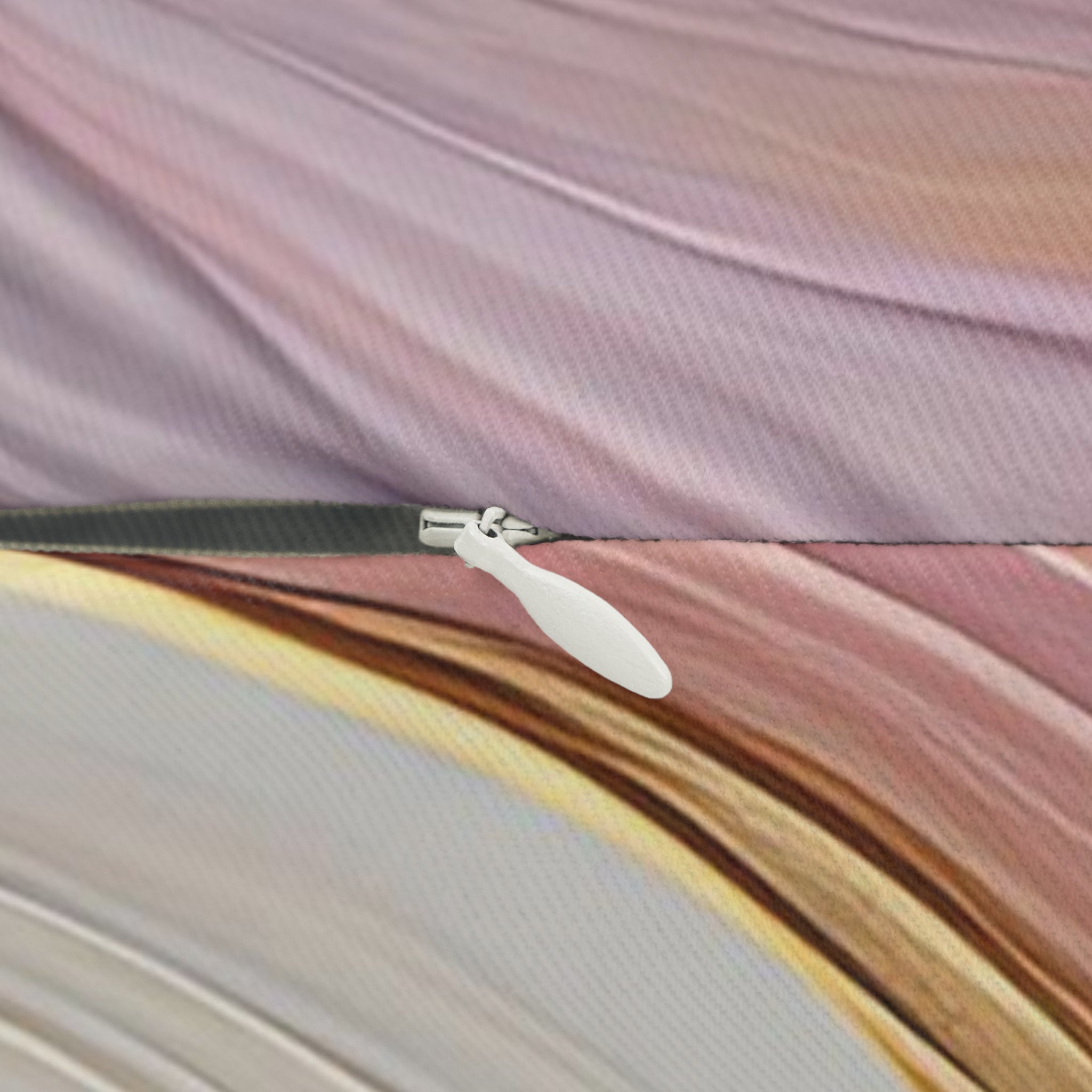 Abstract Lumbar Pillow | Lavender Gray Pink, Beige