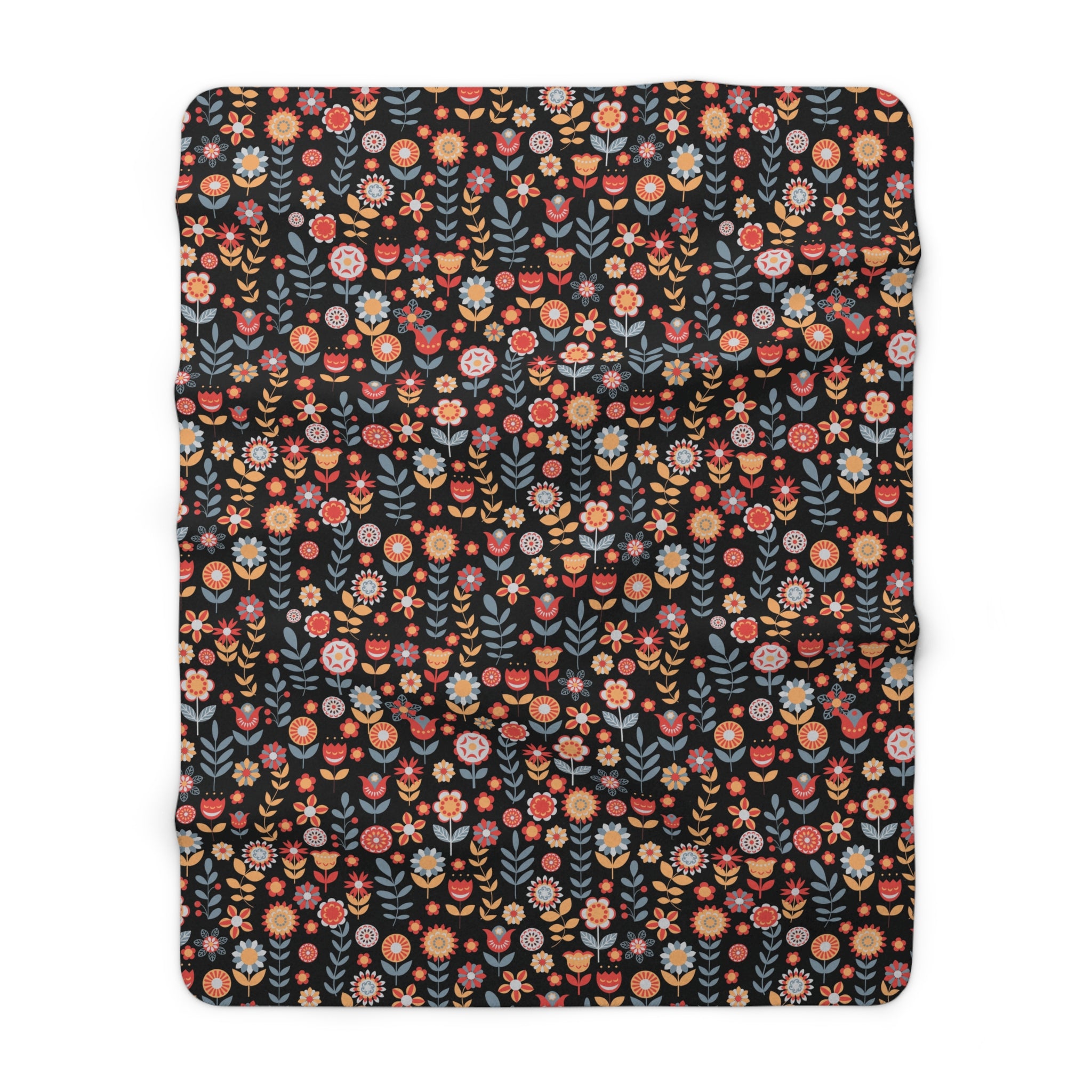 Holidays Throw Blanket | Nordic Scandinavian Folk Art