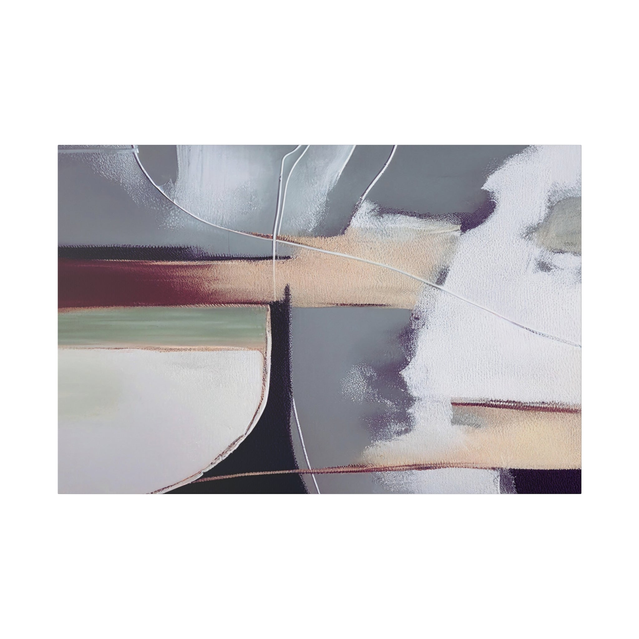 Canvas Wall Art | Earthy Beige Grey Wall Artwork