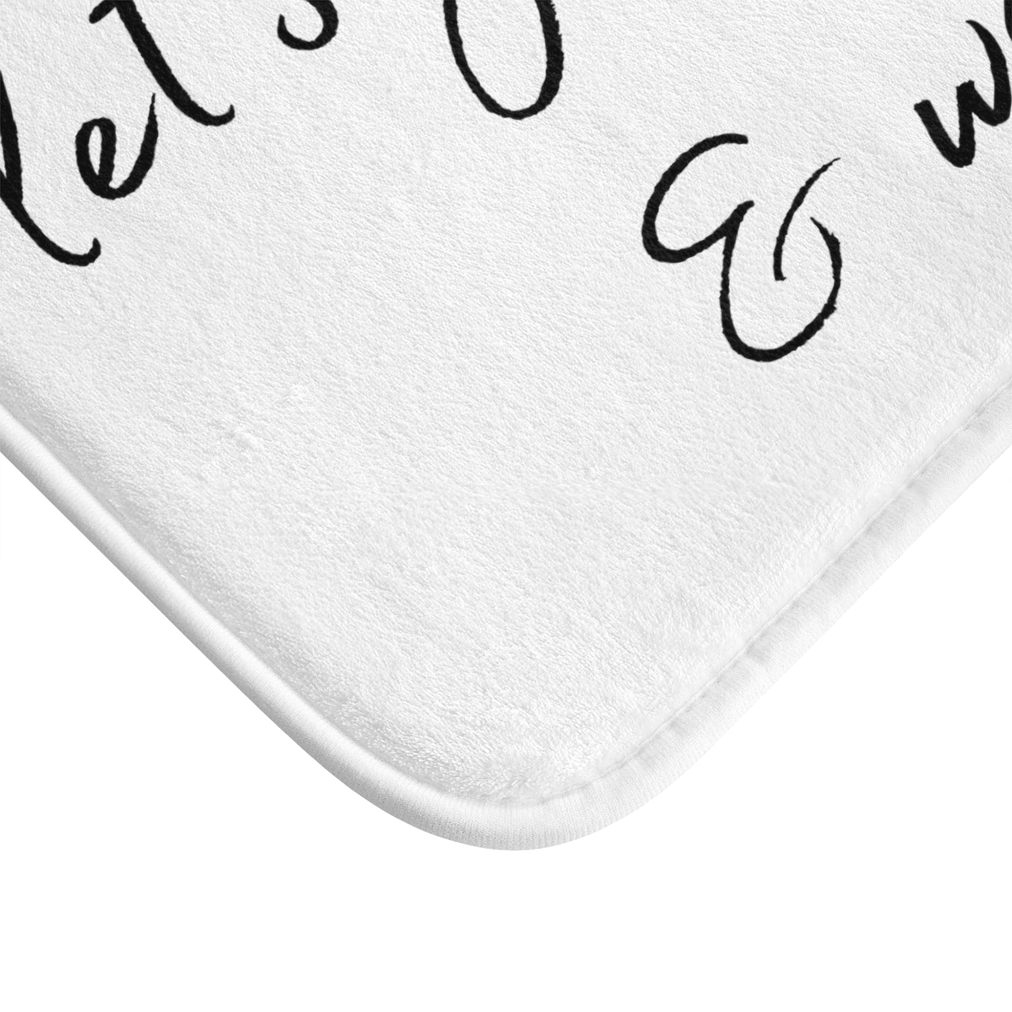 Get Naked Bath Mat | White Black