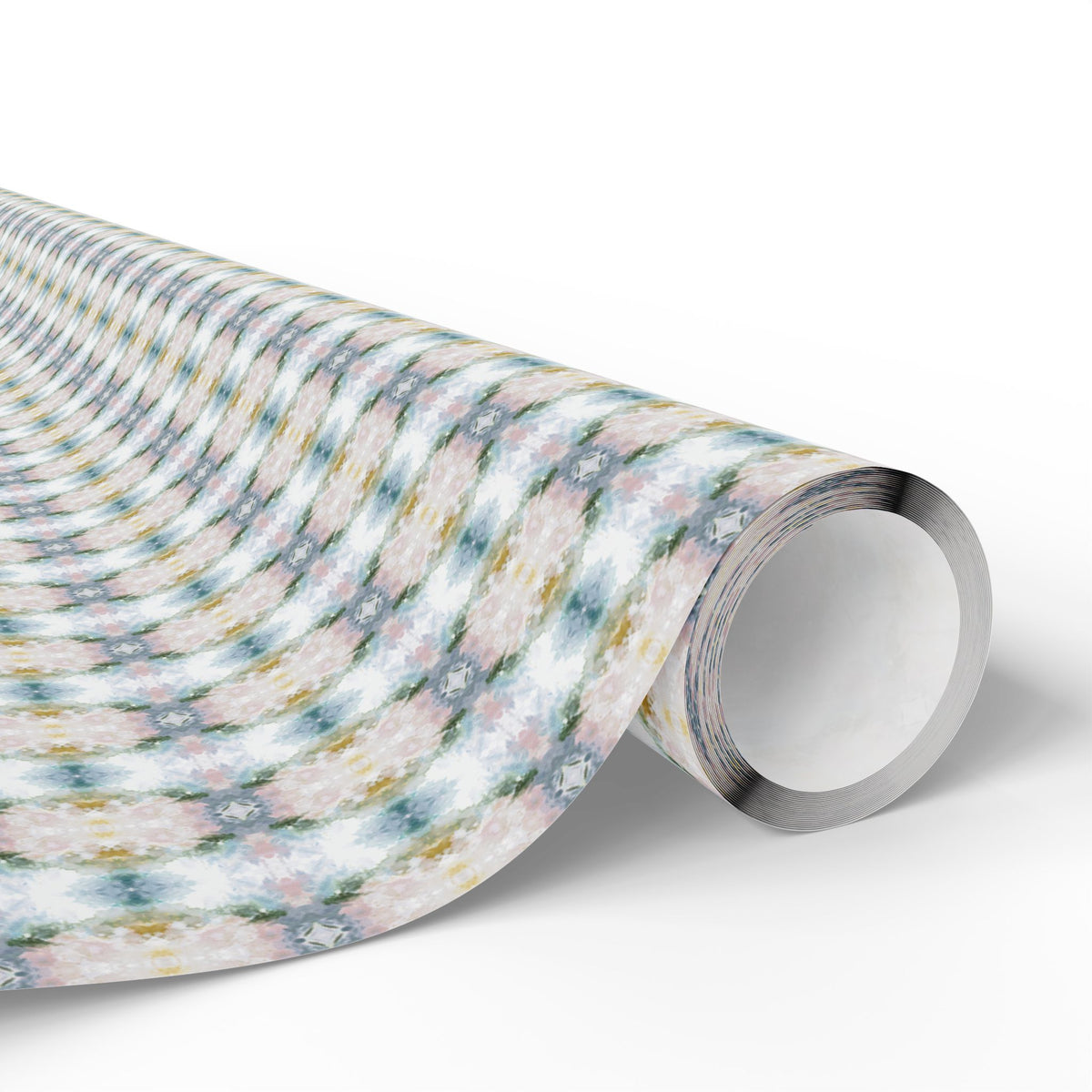 Soft Grey Blush Mustard Watercolor Wrapping Paper, Gift Wrap